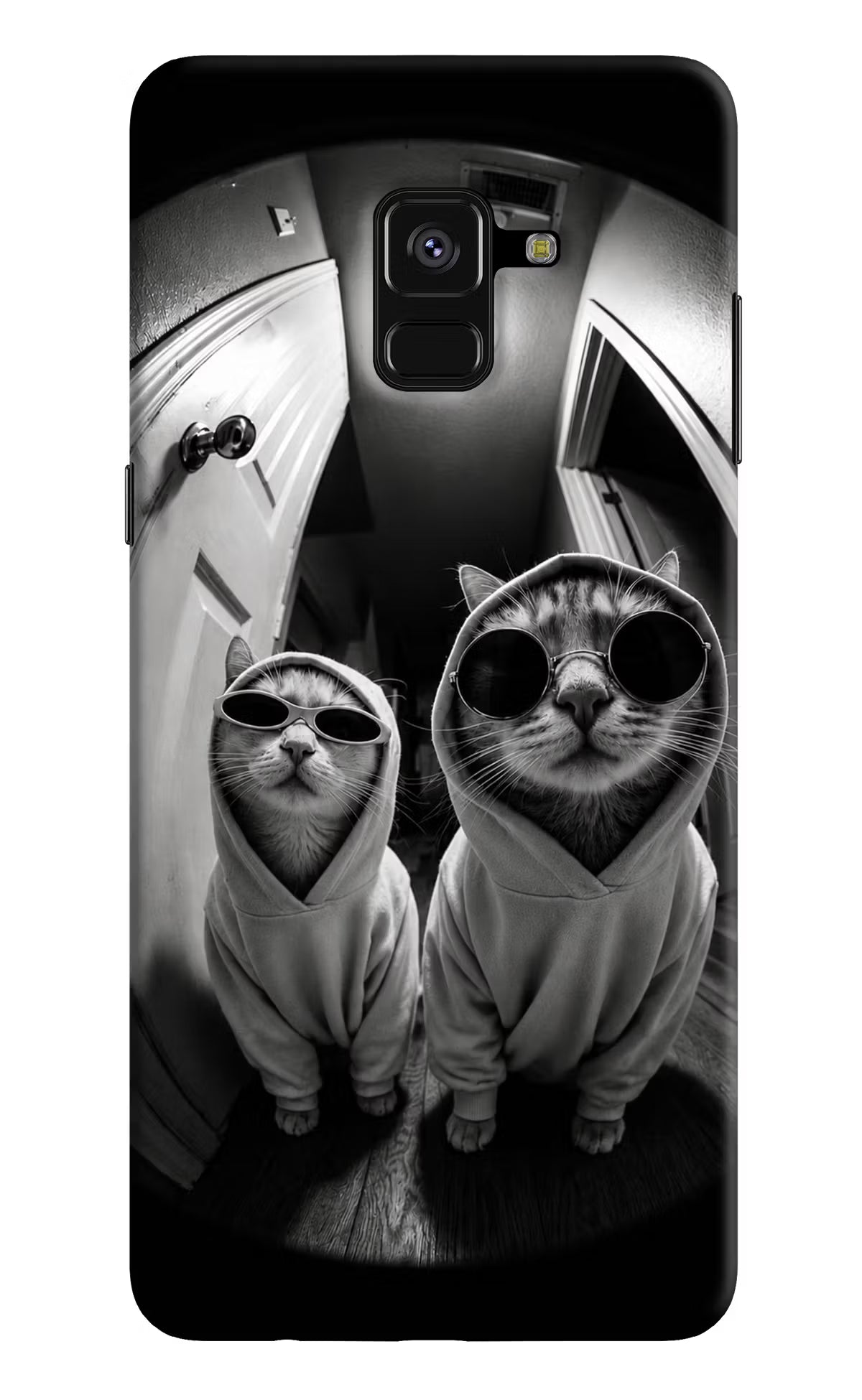 Hood Cats Samsung A8 plus Back Cover - Hood Cats Samsung A8 plus Back Cover Hood Cats Samsung A8 plus Back Cover