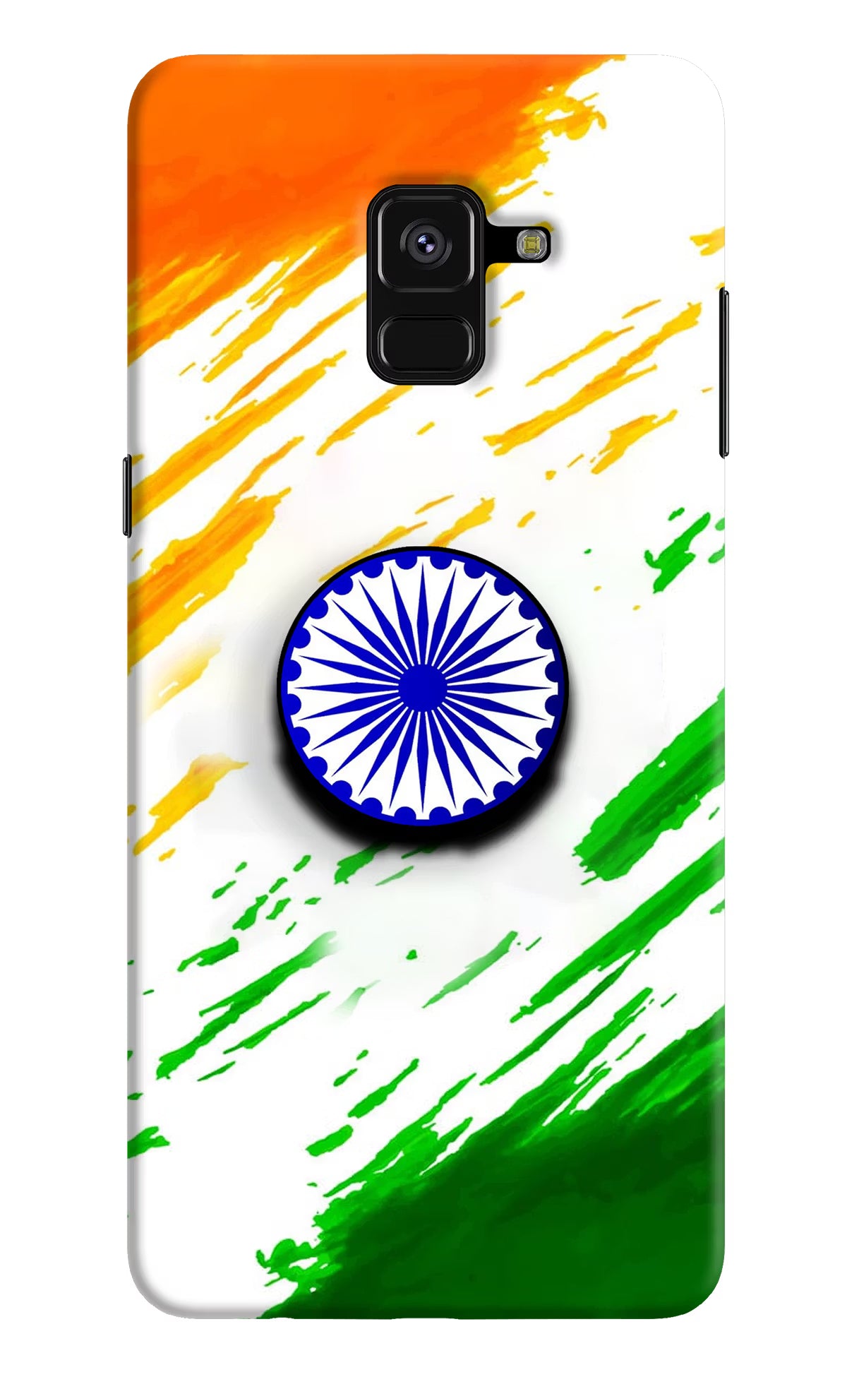 Indian Flag Ashoka Chakra Samsung A8 plus Pop Case - Indian Flag Ashoka Chakra Samsung A8 plus Pop Case by Casekaro Indian Flag Ashoka Chakra Samsung A8 plus Pop Case by Casekaro