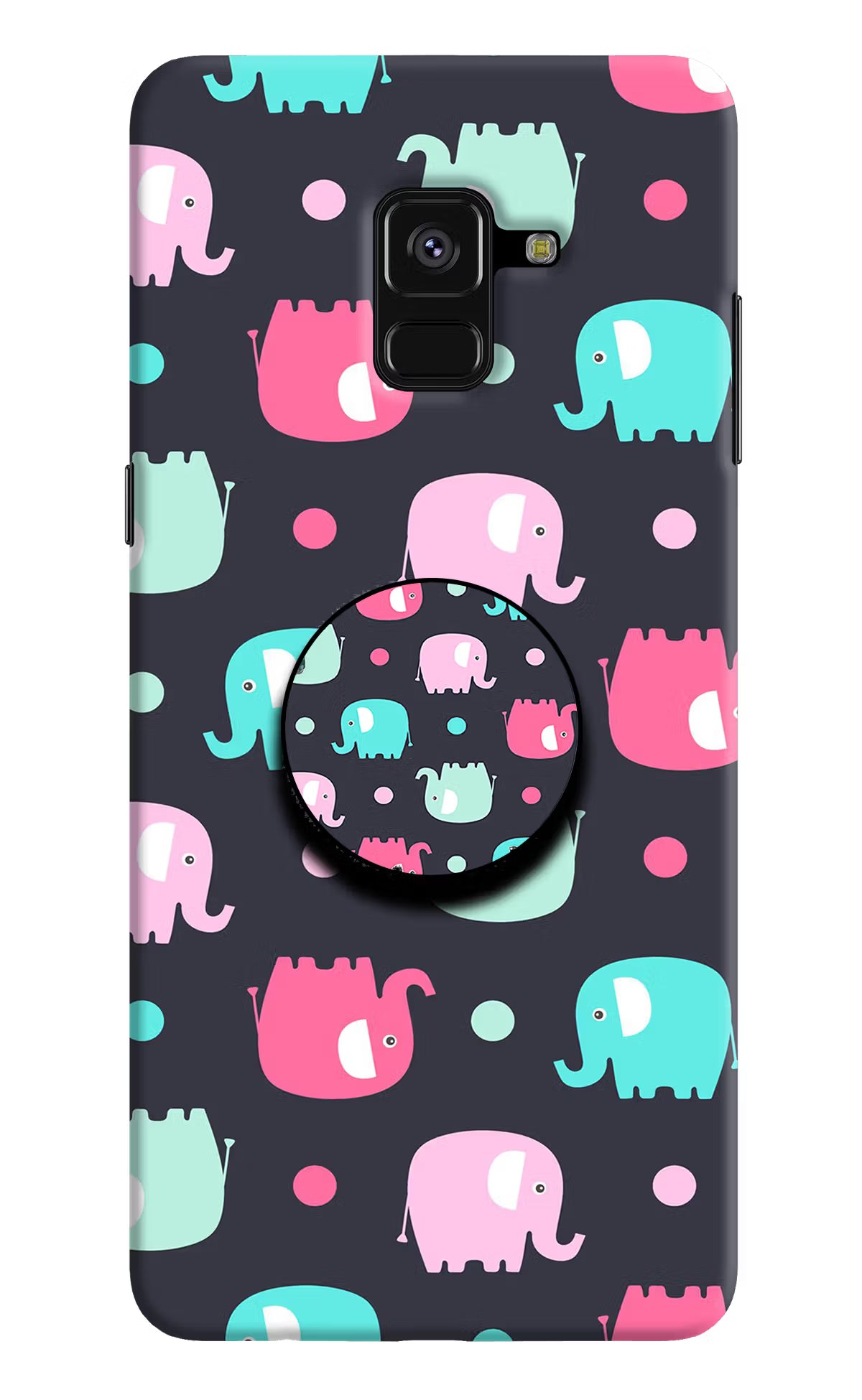 Baby Elephants Samsung A8 plus Pop Case - Baby Elephants Samsung A8 plus Pop Case by Casekaro Baby Elephants Samsung A8 plus Pop Case by Casekaro