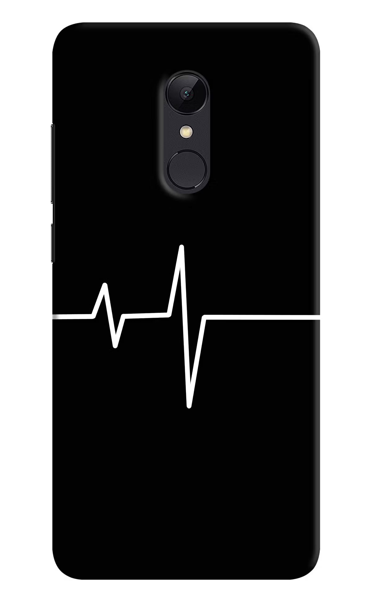 Heart Beats Redmi 5 Back Cover - Heart Beats Redmi 5 Hard Case Back Cover by Casekaro Heart Beats Redmi 5 Hard Case Back Cover by Casekaro