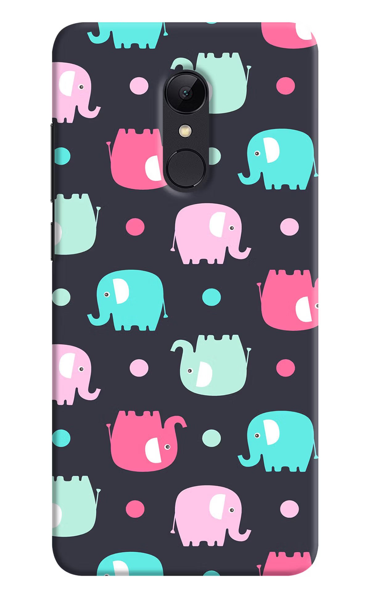 Elephants Redmi 5 Hard Case Back Cover by Casekaro