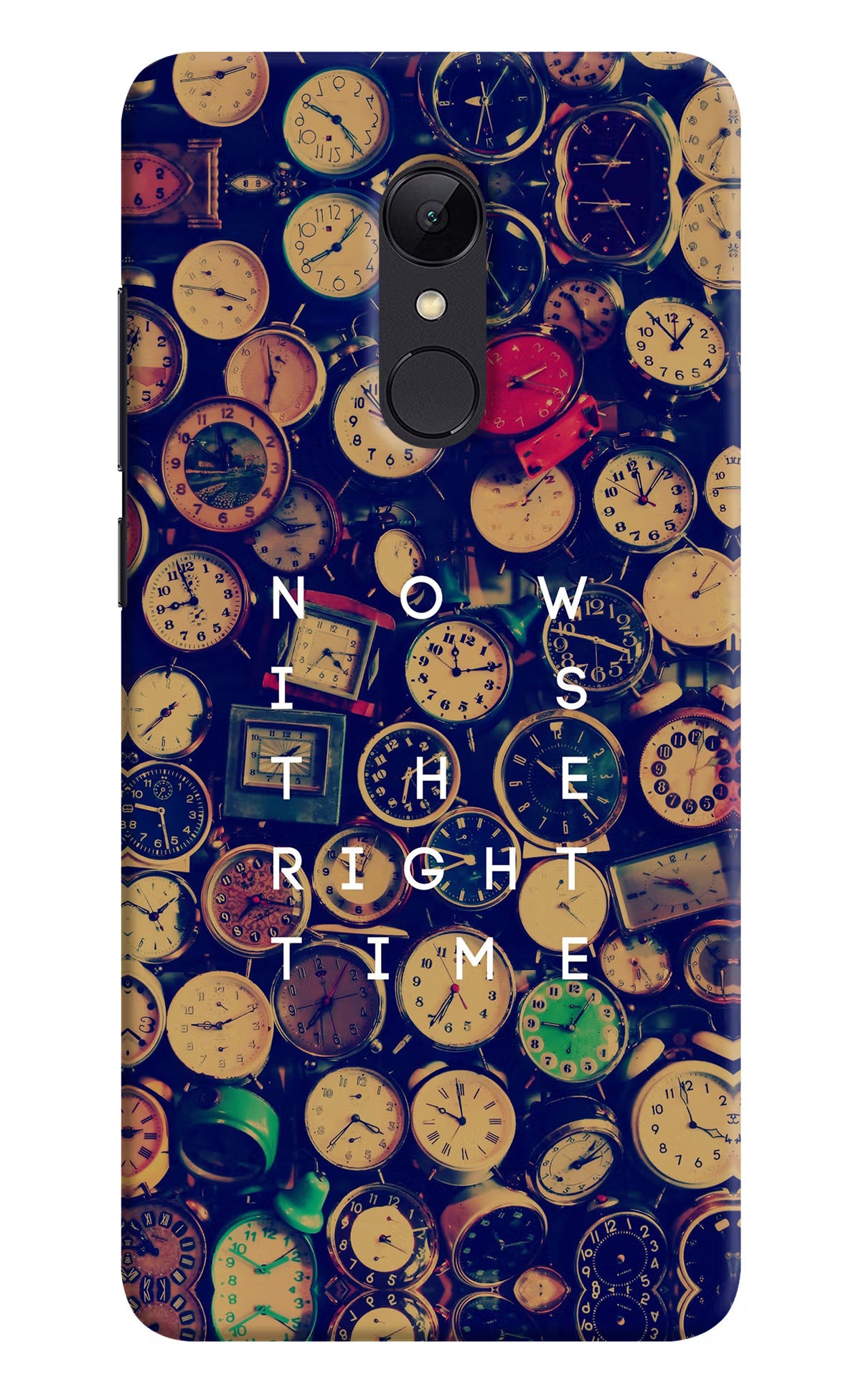 Now is the Right Time Quote Redmi 5 Hard Case Back Cover by Casekaro