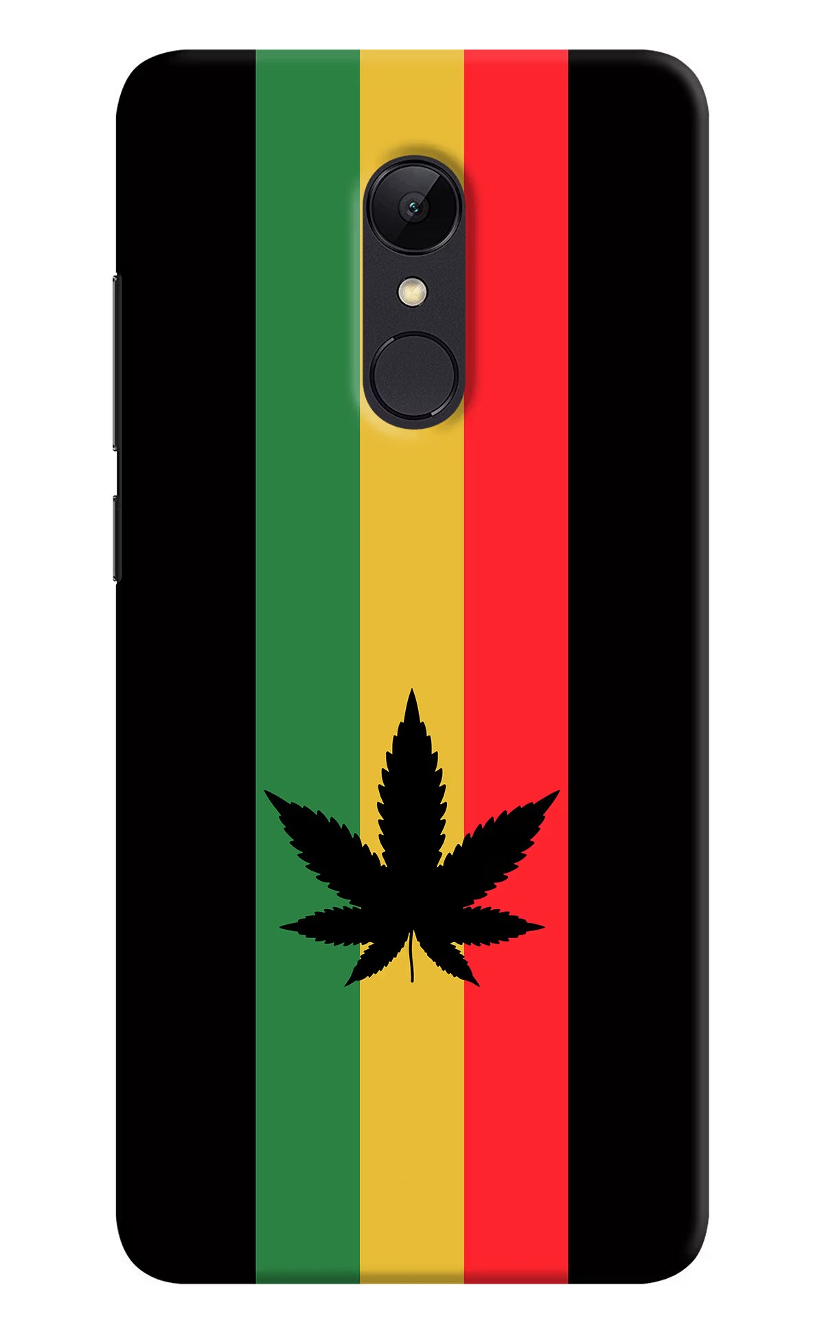 Weed Flag Redmi 5 Back Cover - Weed Flag Redmi 5 Hard Case Back Cover by Casekaro Weed Flag Redmi 5 Hard Case Back Cover by Casekaro