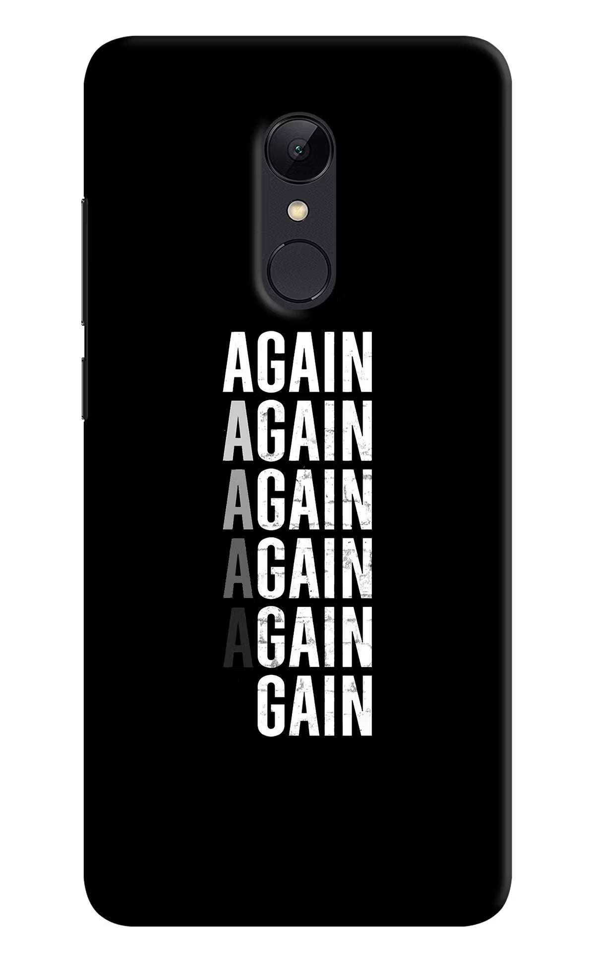 Again Again Gain Redmi 5 Back Cover - Again Again Gain Redmi 5 Hard Case Back Cover by Casekaro Again Again Gain Redmi 5 Hard Case Back Cover by Casekaro