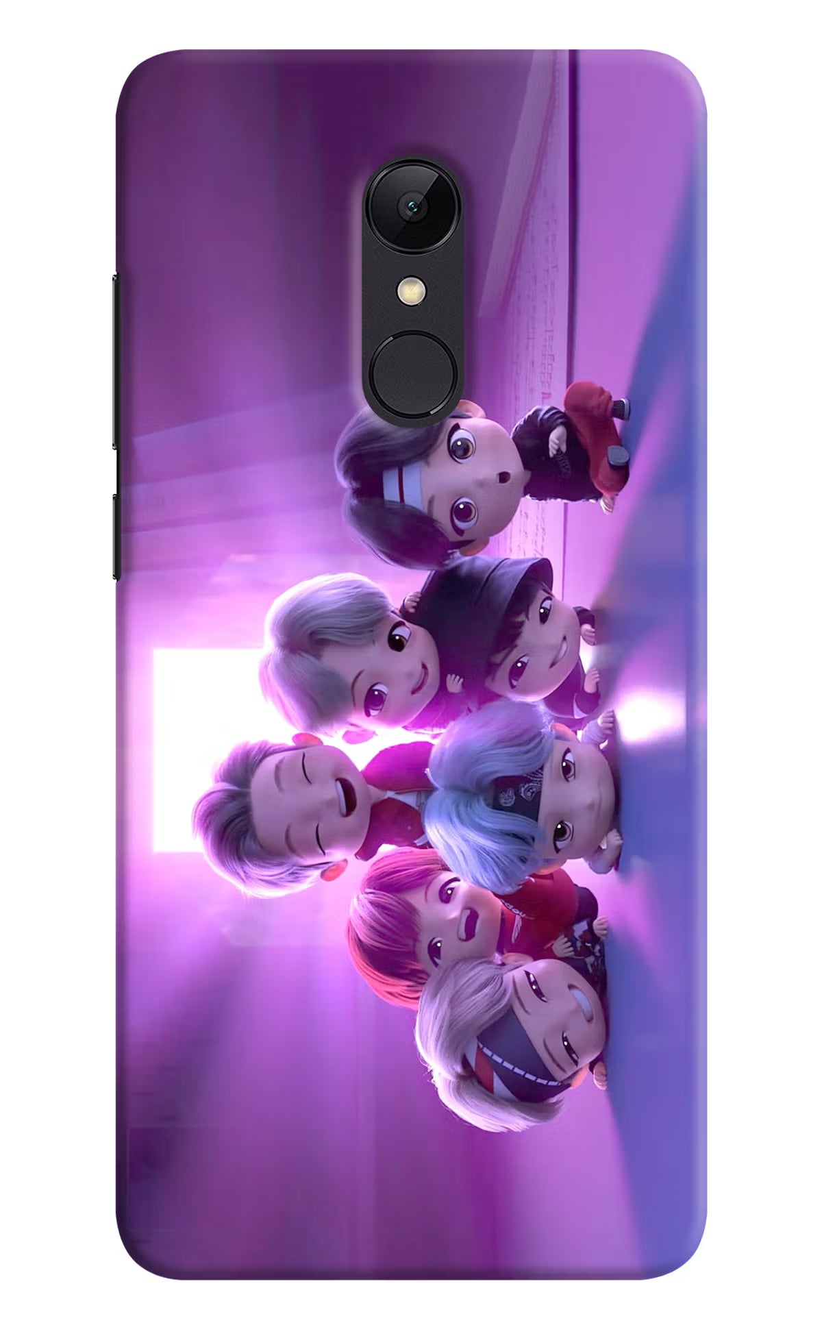 BTS Chibi Redmi 5 Hard Case Back Cover by Casekaro