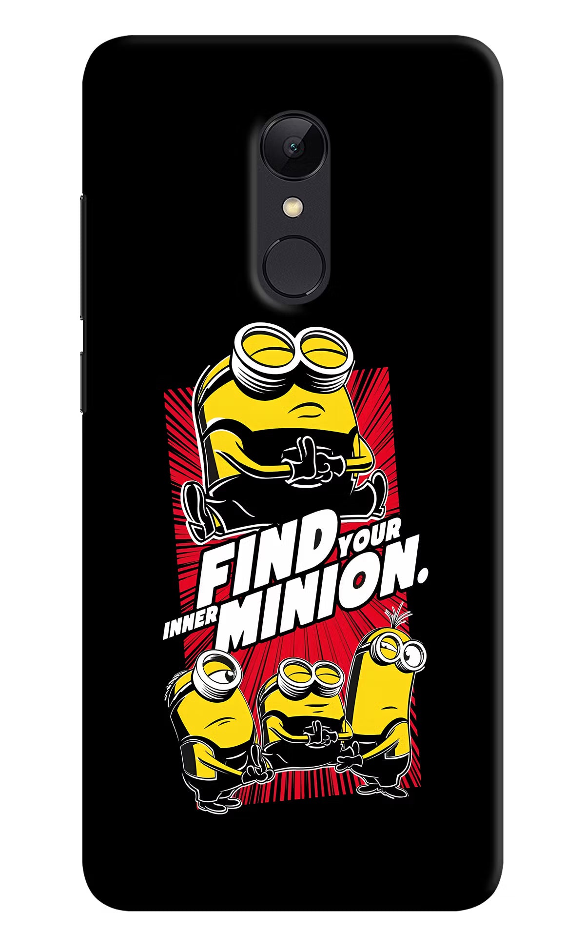 Find your inner Minion Redmi 5 Hard Case Back Cover by Casekaro