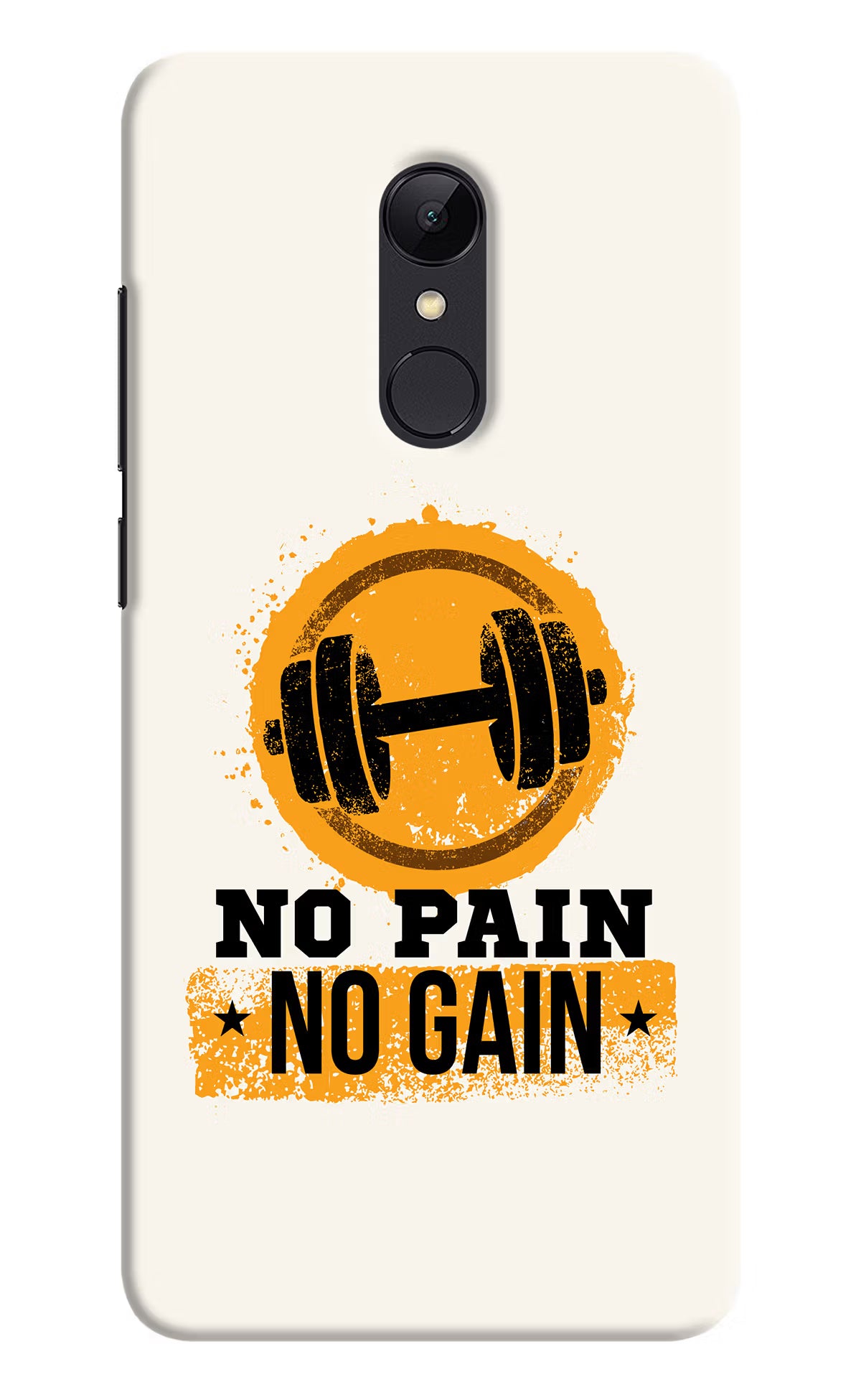 No Pain No Gain Redmi 5 Hard Case Back Cover by Casekaro