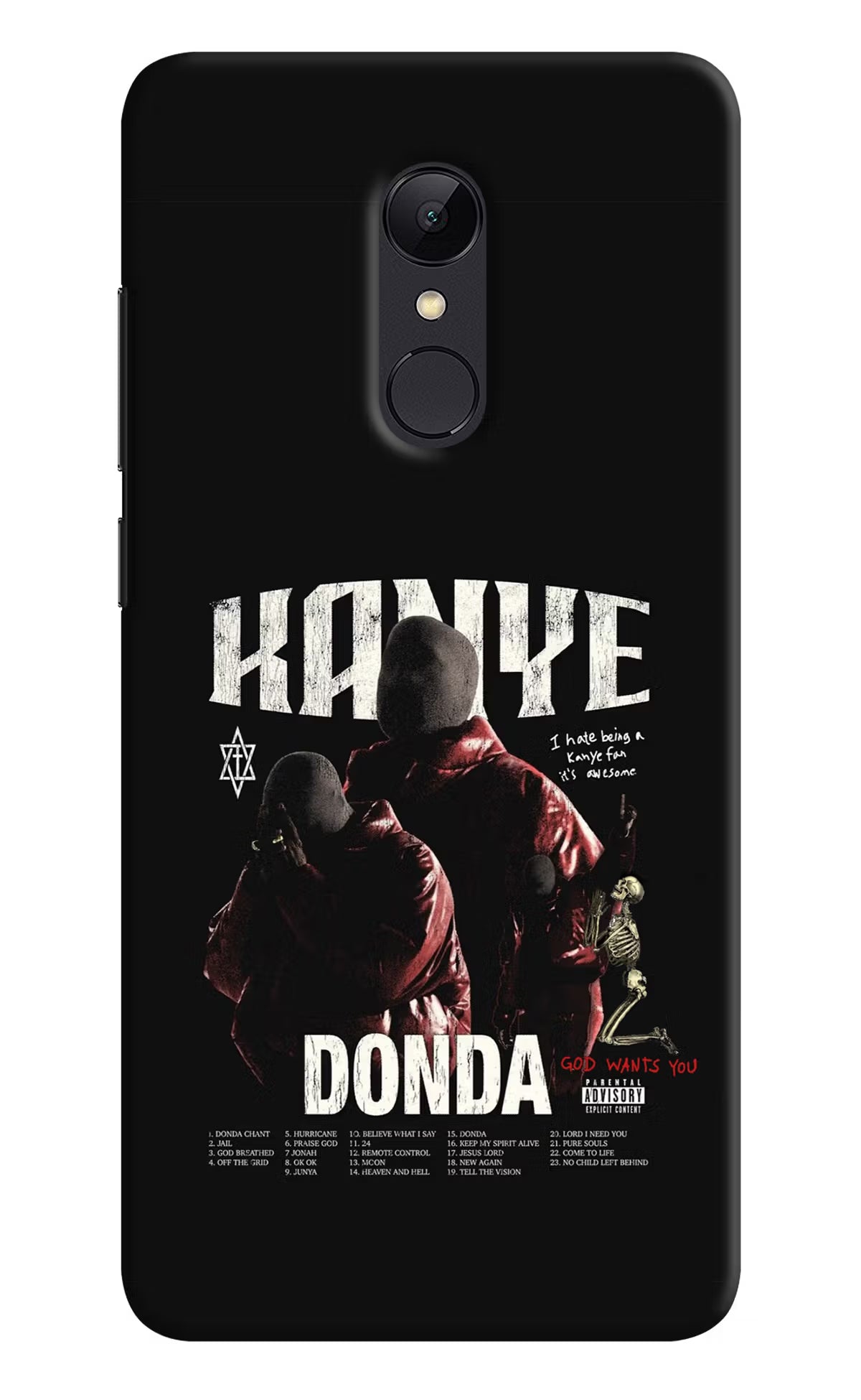 Donda Kanye West Redmi 5 Back Cover - Donda Kanye West Redmi 5 Hard Case Back Cover by Casekaro Donda Kanye West Redmi 5 Hard Case Back Cover by Casekaro