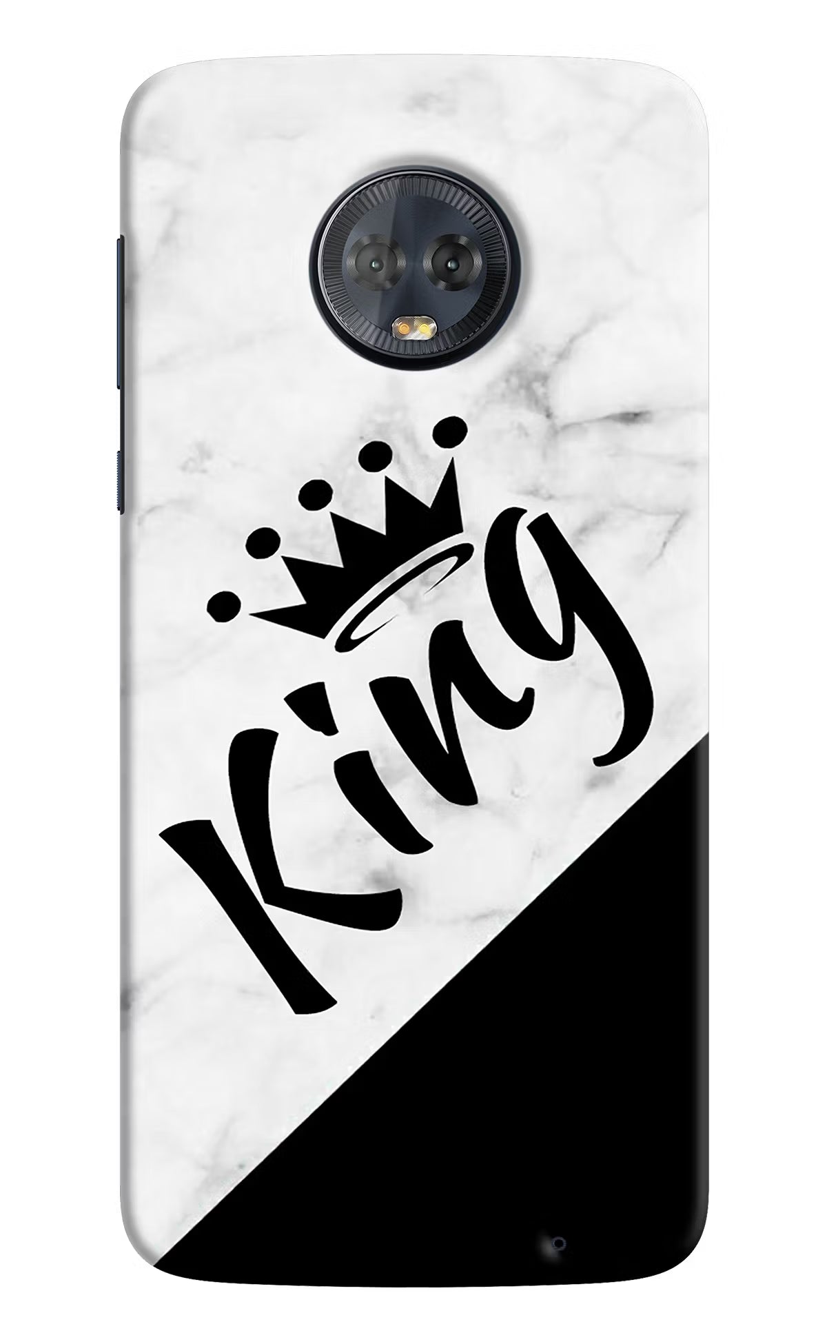 King Moto G6 Back Cover - King Moto G6 Hard Case Back Cover by Casekaro King Moto G6 Hard Case Back Cover by Casekaro