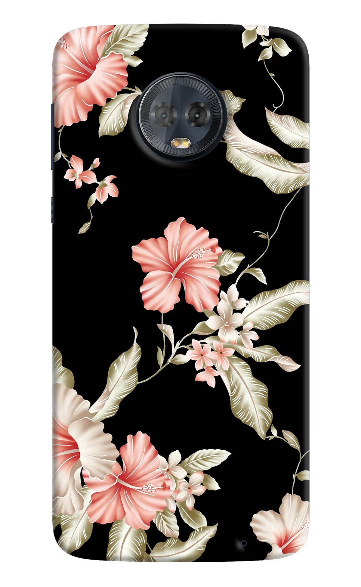 Flowers Moto G6 Back Cover - Flowers Moto G6 Hard Case Back Cover by Casekaro Flowers Moto G6 Hard Case Back Cover by Casekaro