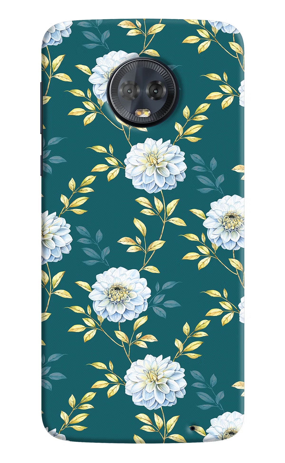 Flowers Moto G6 Back Cover - Flowers Moto G6 Hard Case Back Cover by Casekaro Flowers Moto G6 Hard Case Back Cover by Casekaro