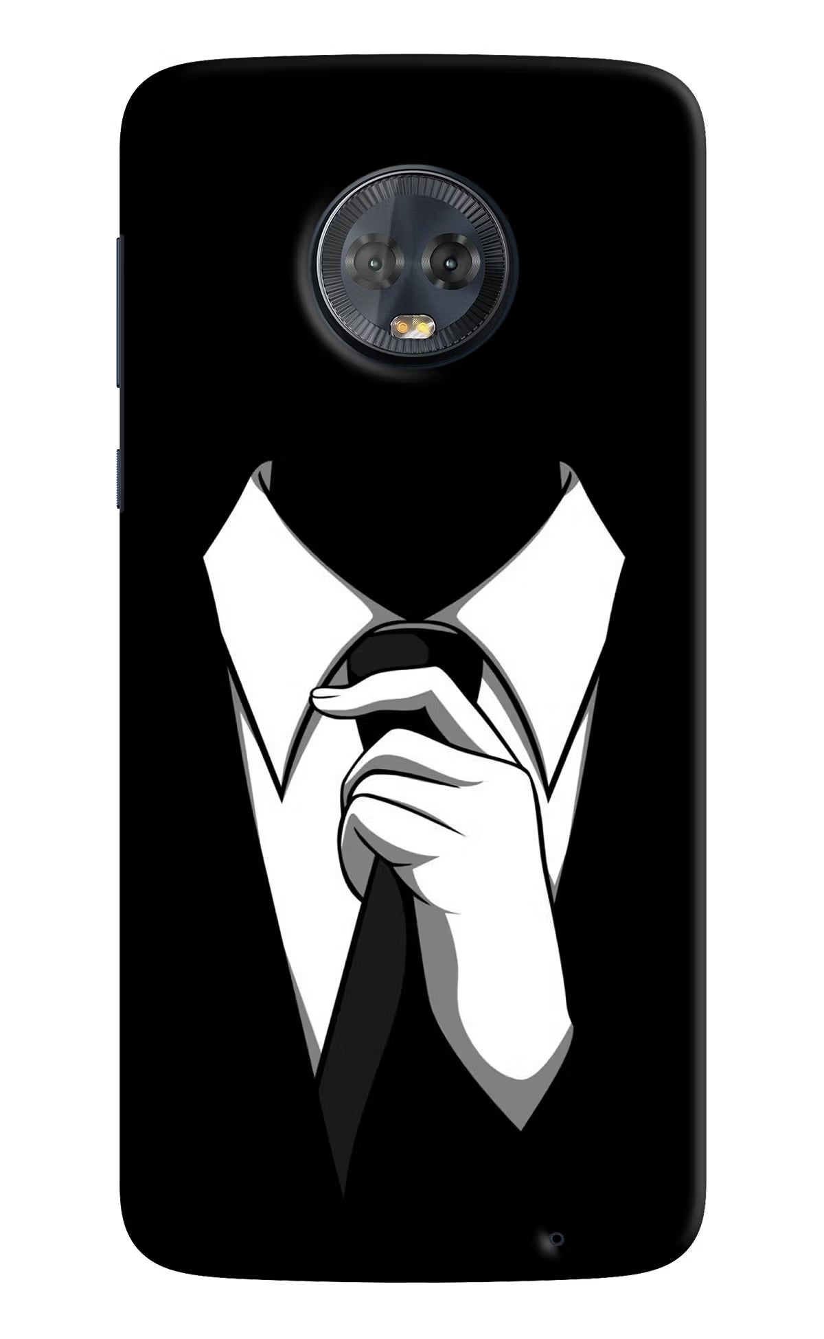 Black Tie Moto G6 Back Cover - Black Tie Moto G6 Hard Case Back Cover by Casekaro Black Tie Moto G6 Hard Case Back Cover by Casekaro