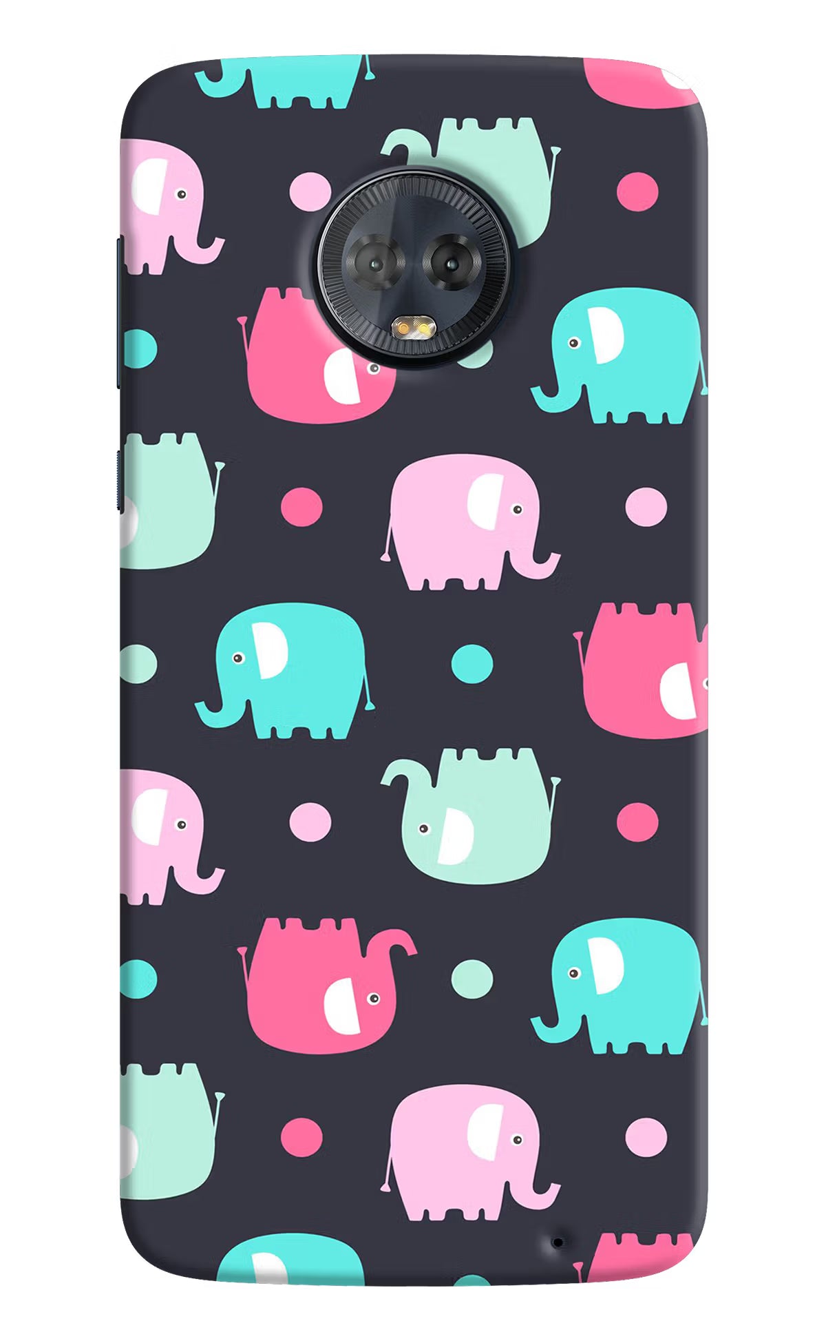 Elephants Moto G6 Back Cover - Elephants Moto G6 Hard Case Back Cover by Casekaro Elephants Moto G6 Hard Case Back Cover by Casekaro