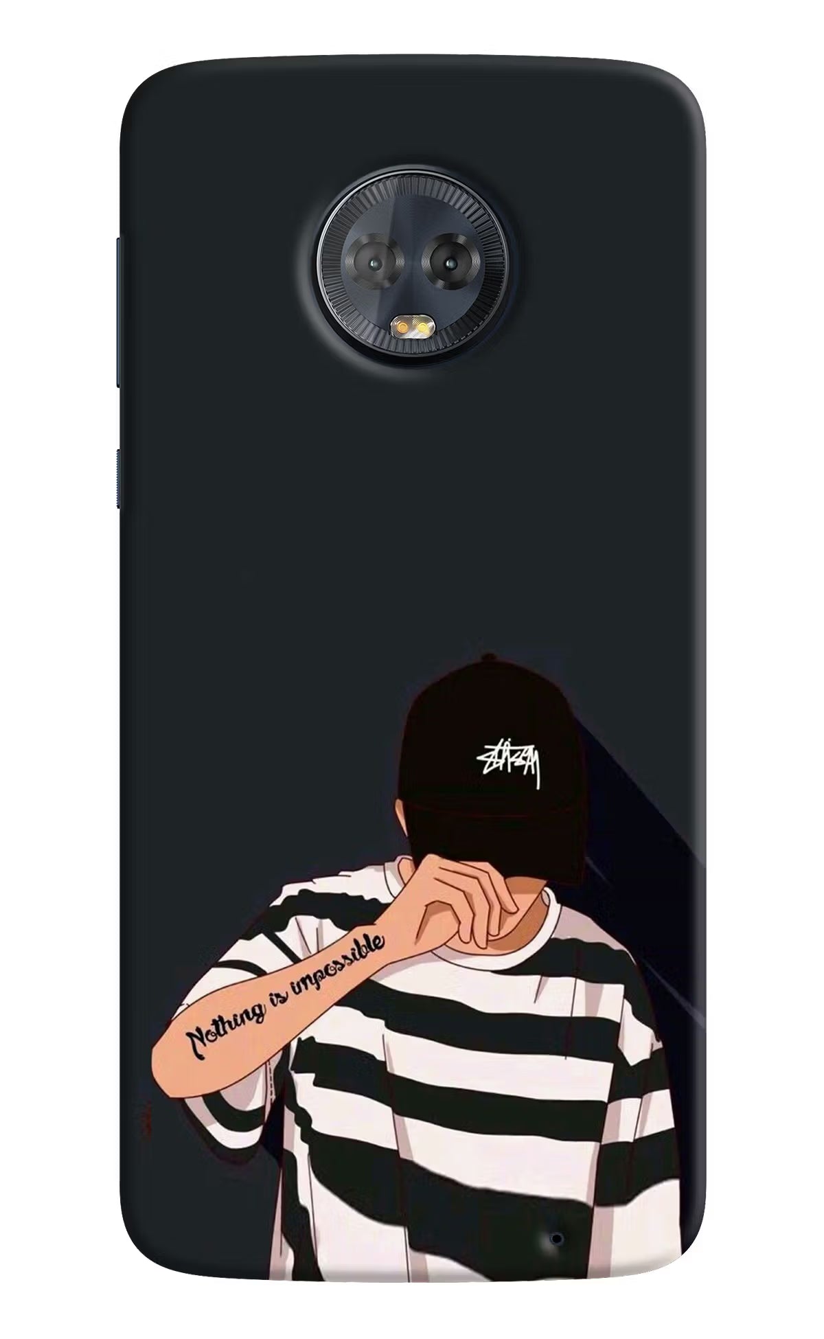 Aesthetic Boy Moto G6 Back Cover - Aesthetic Boy Moto G6 Hard Case Back Cover by Casekaro Aesthetic Boy Moto G6 Hard Case Back Cover by Casekaro