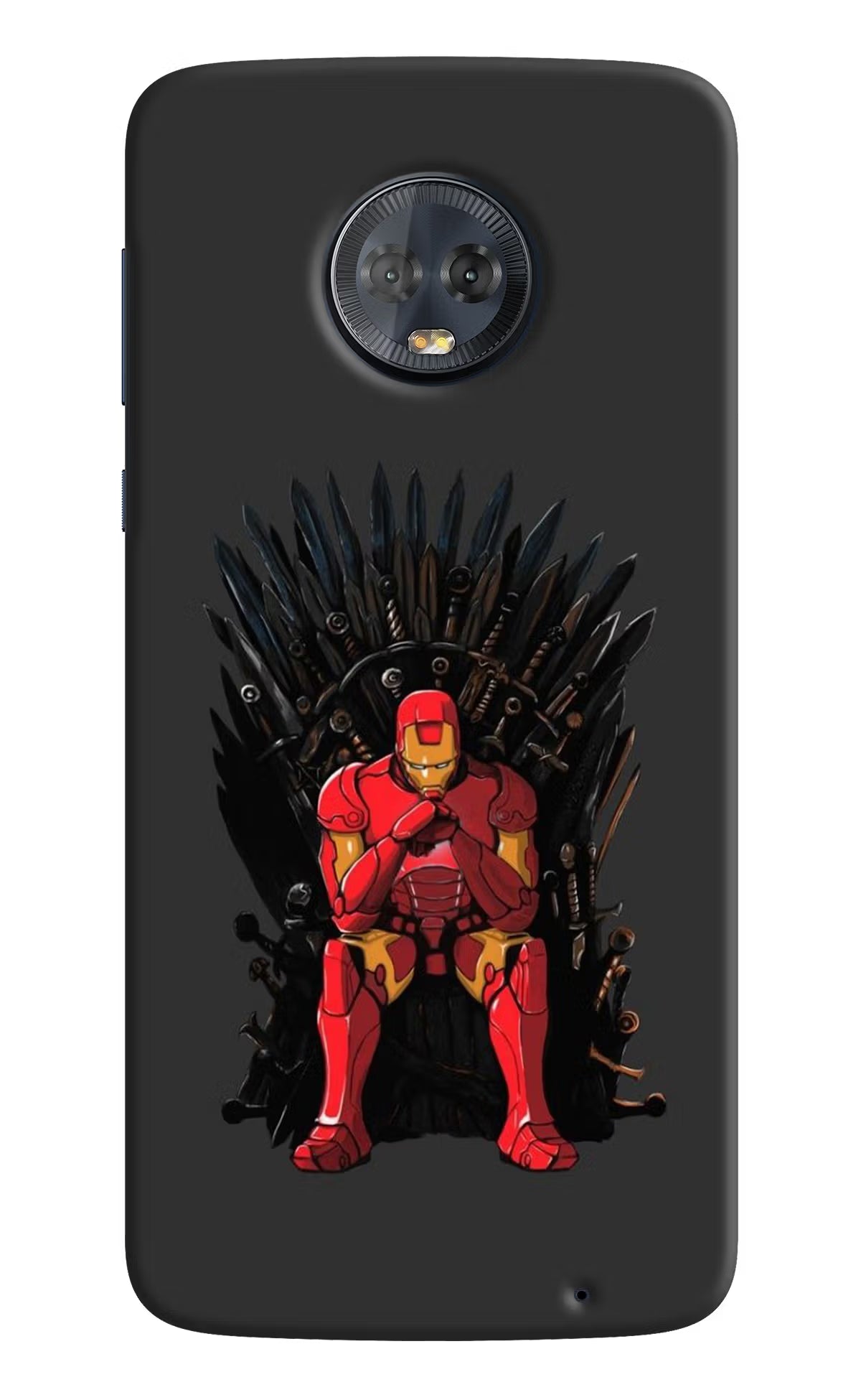 Ironman Throne Moto G6 Back Cover - Ironman Throne Moto G6 Hard Case Back Cover by Casekaro Ironman Throne Moto G6 Hard Case Back Cover by Casekaro