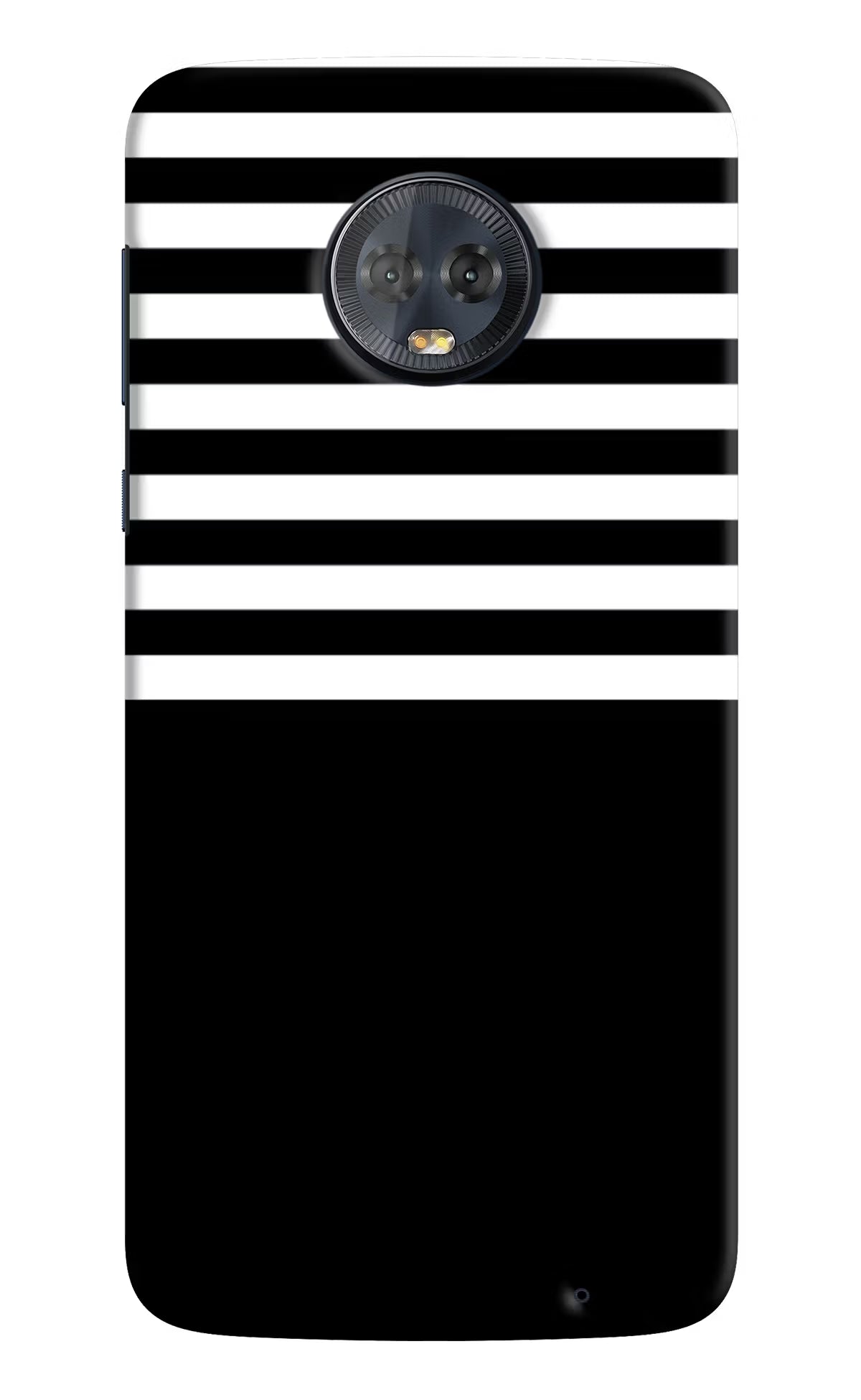 Black and White Print Moto G6 Back Cover - Black and White Print Moto G6 Hard Case Back Cover by Casekaro Black and White Print Moto G6 Hard Case Back Cover by Casekaro