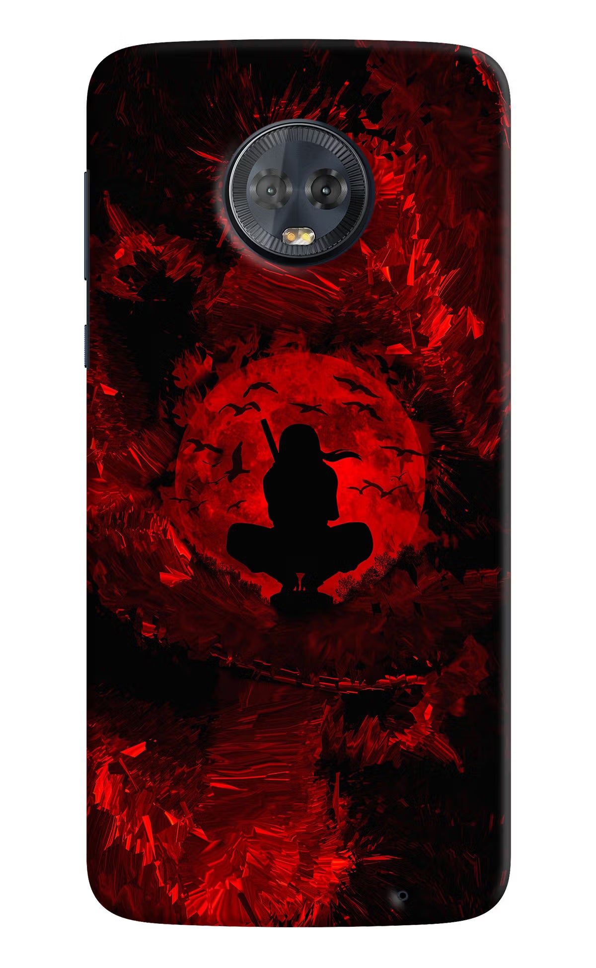 Itachi Uchiha Moto G6 Back Cover - Itachi Uchiha Moto G6 Hard Case Back Cover by Casekaro Itachi Uchiha Moto G6 Hard Case Back Cover by Casekaro