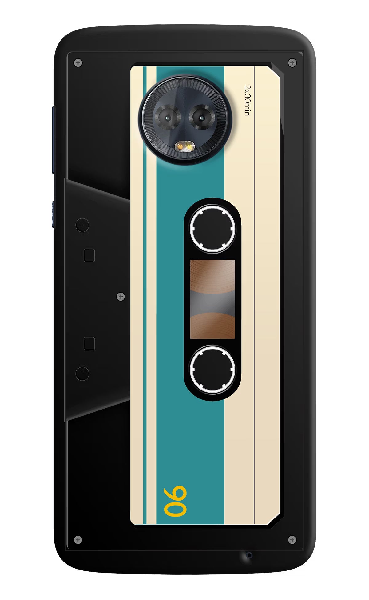 Cassette Moto G6 Back Cover - Cassette Moto G6 Hard Case Back Cover by Casekaro Cassette Moto G6 Hard Case Back Cover by Casekaro