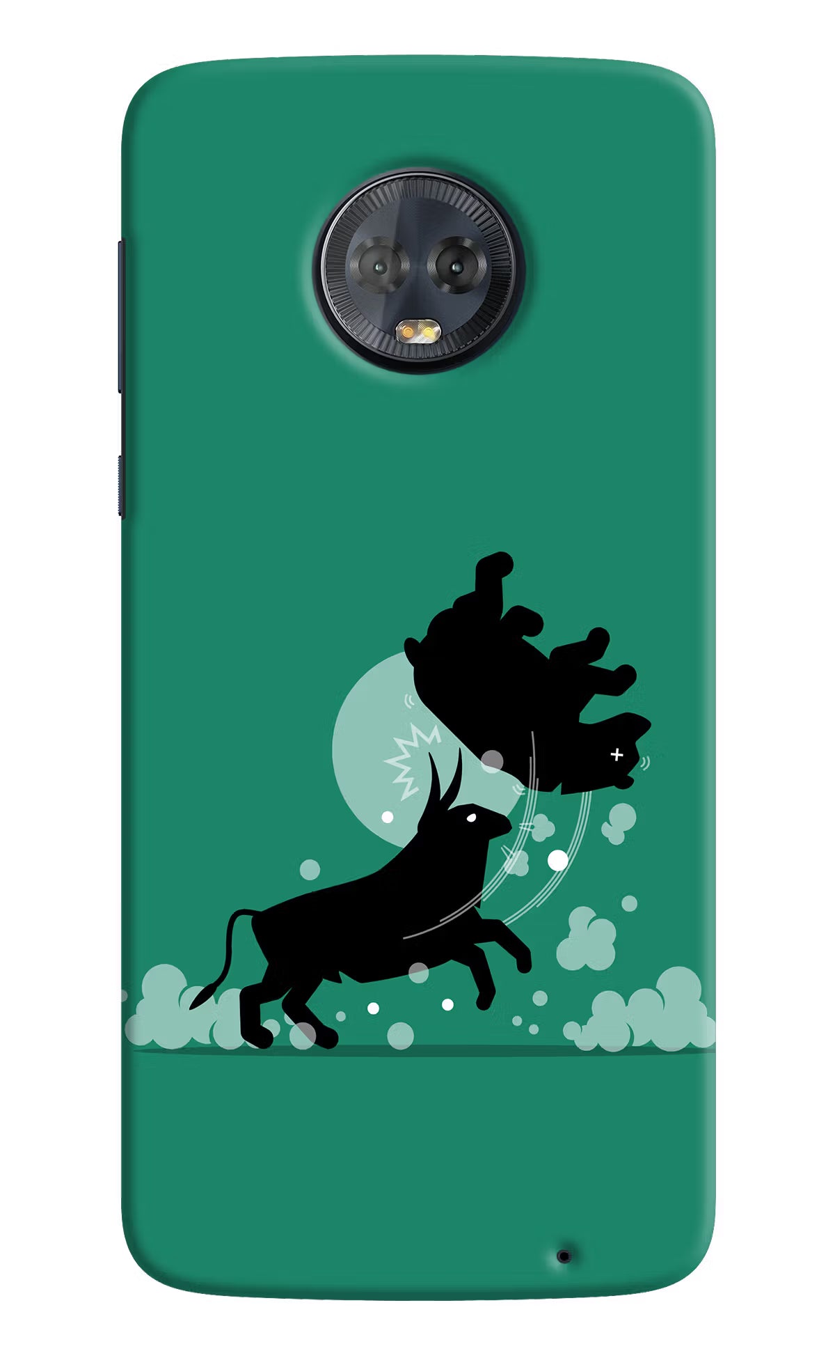 Bull Conqueror Moto G6 Back Cover - Bull Conqueror Moto G6 Hard Case Back Cover by Casekaro Bull Conqueror Moto G6 Hard Case Back Cover by Casekaro