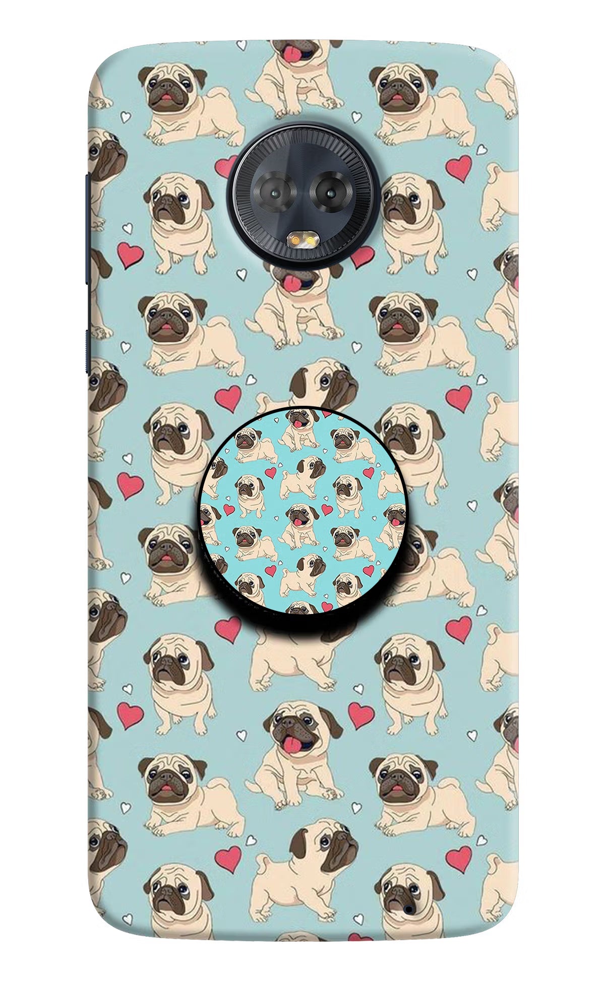 Pug Dog Moto G6 Pop Case - Pug Dog Moto G6 Pop Case by Casekaro Pug Dog Moto G6 Pop Case by Casekaro