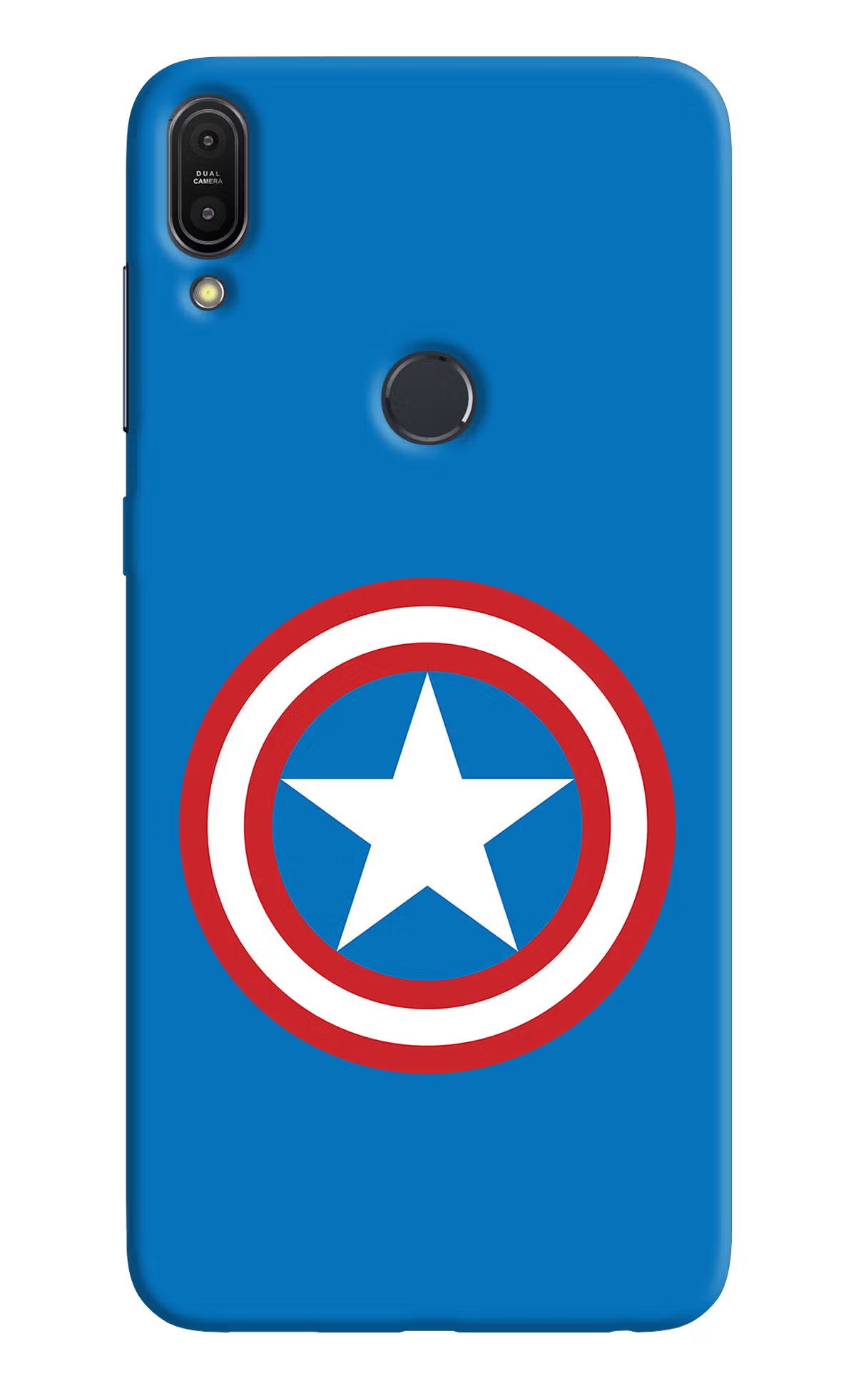 Captain America Logo Asus Zenfone Max Pro M1 Back Cover - Captain America Logo Asus Zenfone Max Pro M1 Hard Case Back Cover by Casekaro Captain America Logo Asus Zenfone Max Pro M1 Hard Case Back Cover by Casekaro