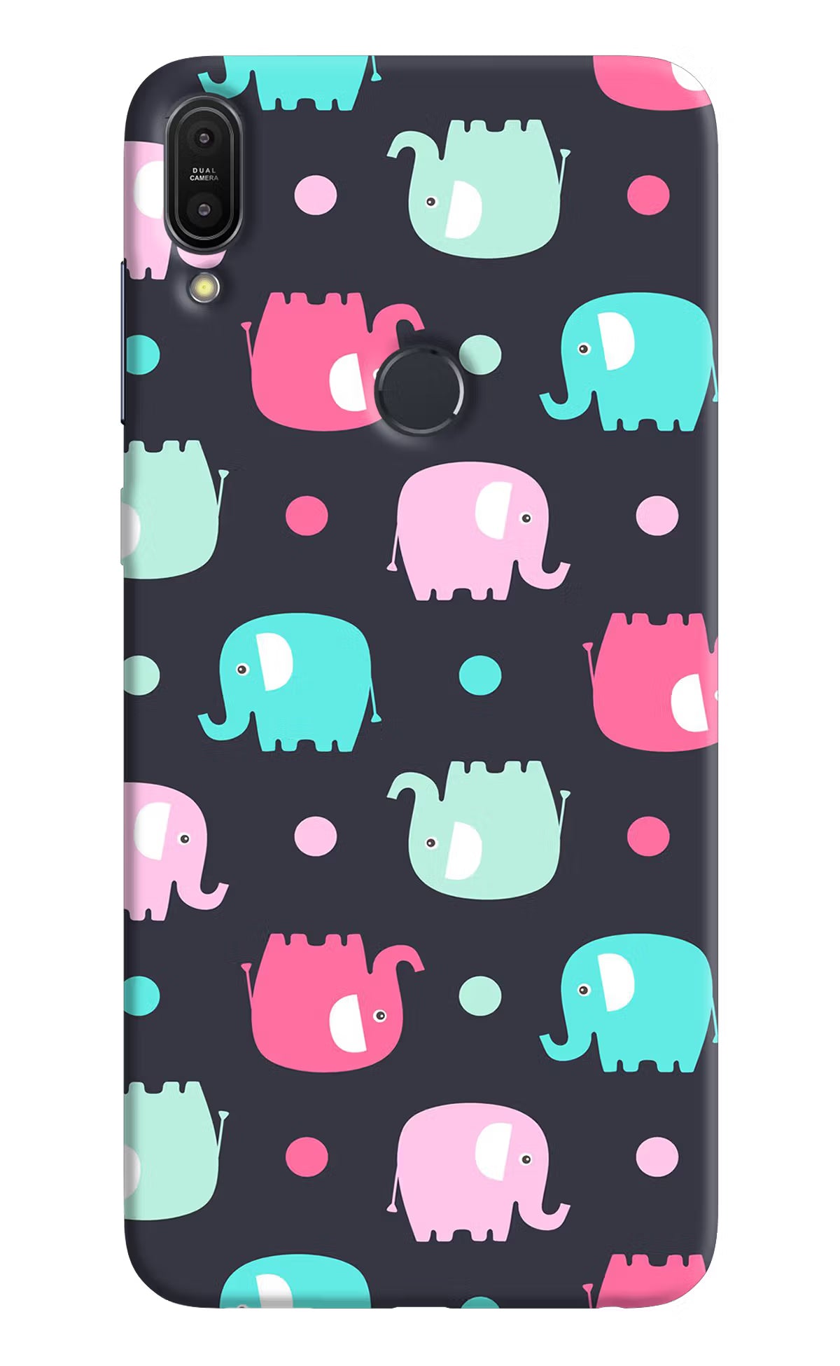 Elephants Asus Zenfone Max Pro M1 Back Cover - Elephants Asus Zenfone Max Pro M1 Hard Case Back Cover by Casekaro Elephants Asus Zenfone Max Pro M1 Hard Case Back Cover by Casekaro