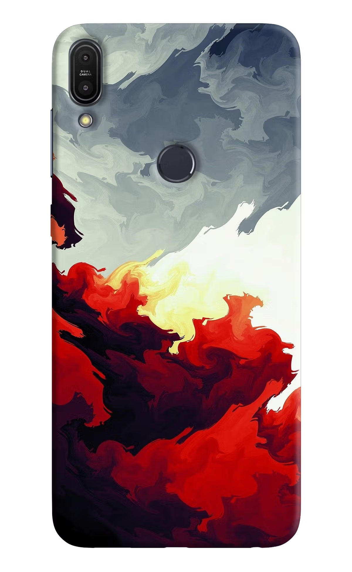 Fire Cloud Asus Zenfone Max Pro M1 Back Cover - Fire Cloud Asus Zenfone Max Pro M1 Hard Case Back Cover by Casekaro Fire Cloud Asus Zenfone Max Pro M1 Hard Case Back Cover by Casekaro