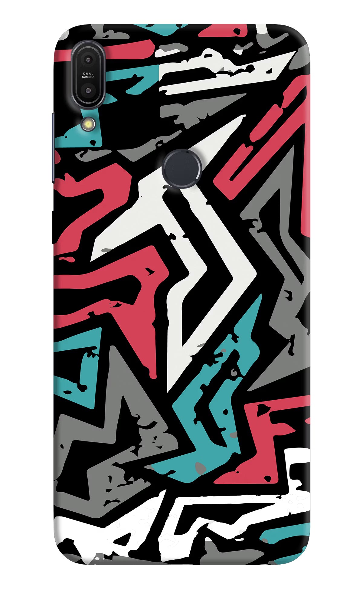 Geometric Graffiti Asus Zenfone Max Pro M1 Back Cover - Geometric Graffiti Asus Zenfone Max Pro M1 Hard Case Back Cover by Casekaro Geometric Graffiti Asus Zenfone Max Pro M1 Hard Case Back Cover by Casekaro