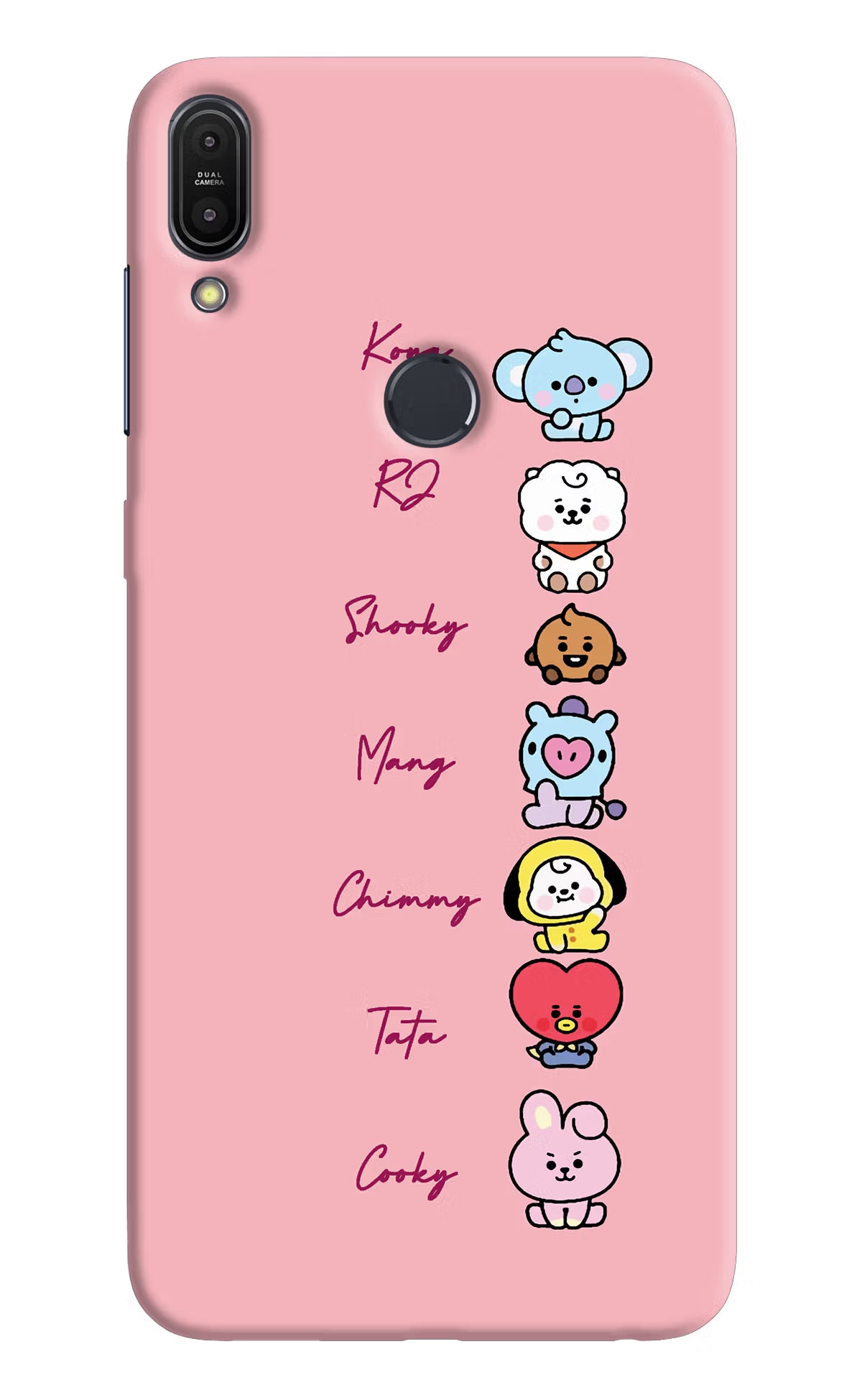 BTS names Asus Zenfone Max Pro M1 Back Cover - BTS names Asus Zenfone Max Pro M1 Hard Case Back Cover by Casekaro BTS names Asus Zenfone Max Pro M1 Hard Case Back Cover by Casekaro