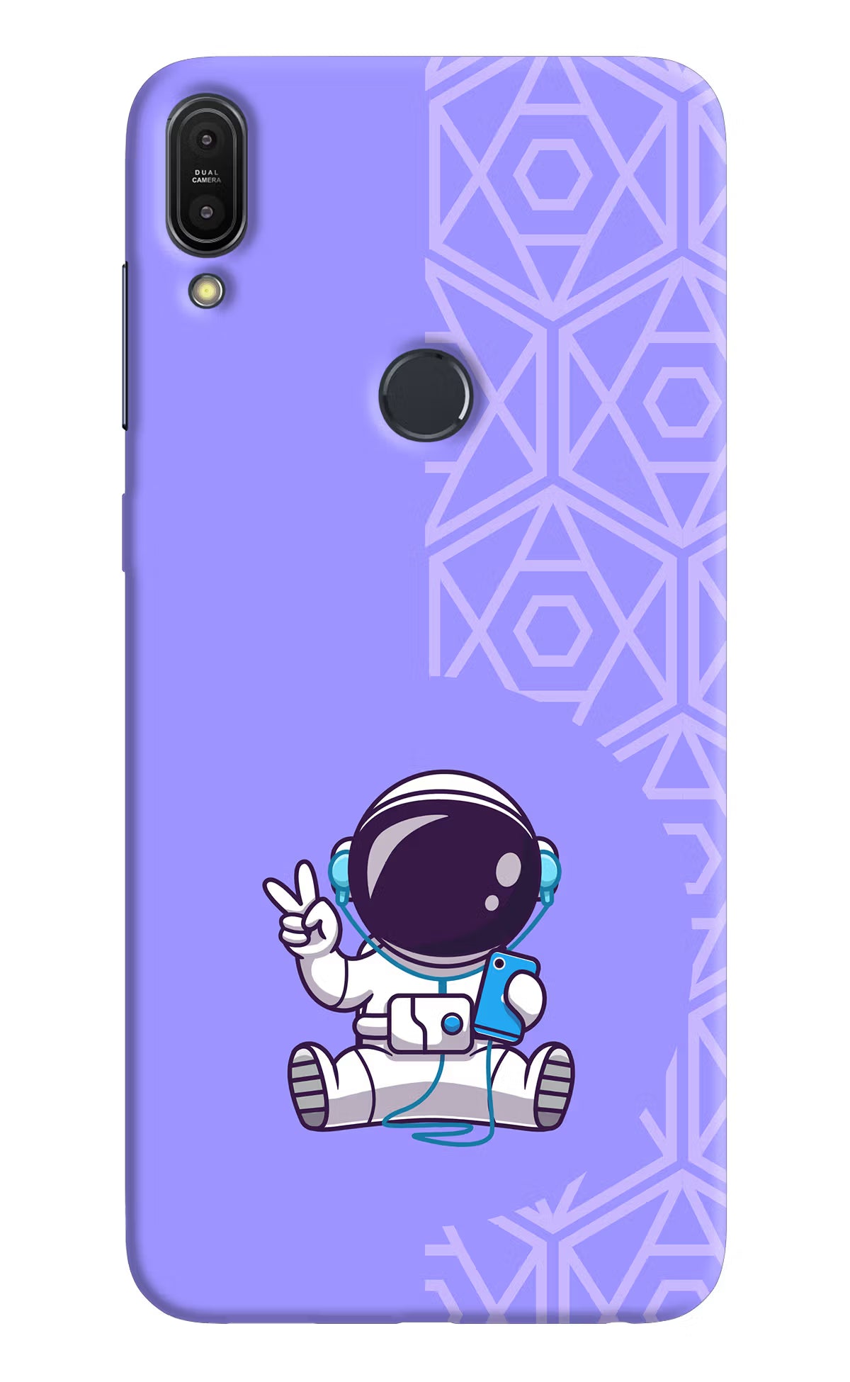 Cute Astronaut Chilling Asus Zenfone Max Pro M1 Back Cover - Cute Astronaut Chilling Asus Zenfone Max Pro M1 Hard Case Back Cover by Casekaro Cute Astronaut Chilling Asus Zenfone Max Pro M1 Hard Case Back Cover by Casekaro