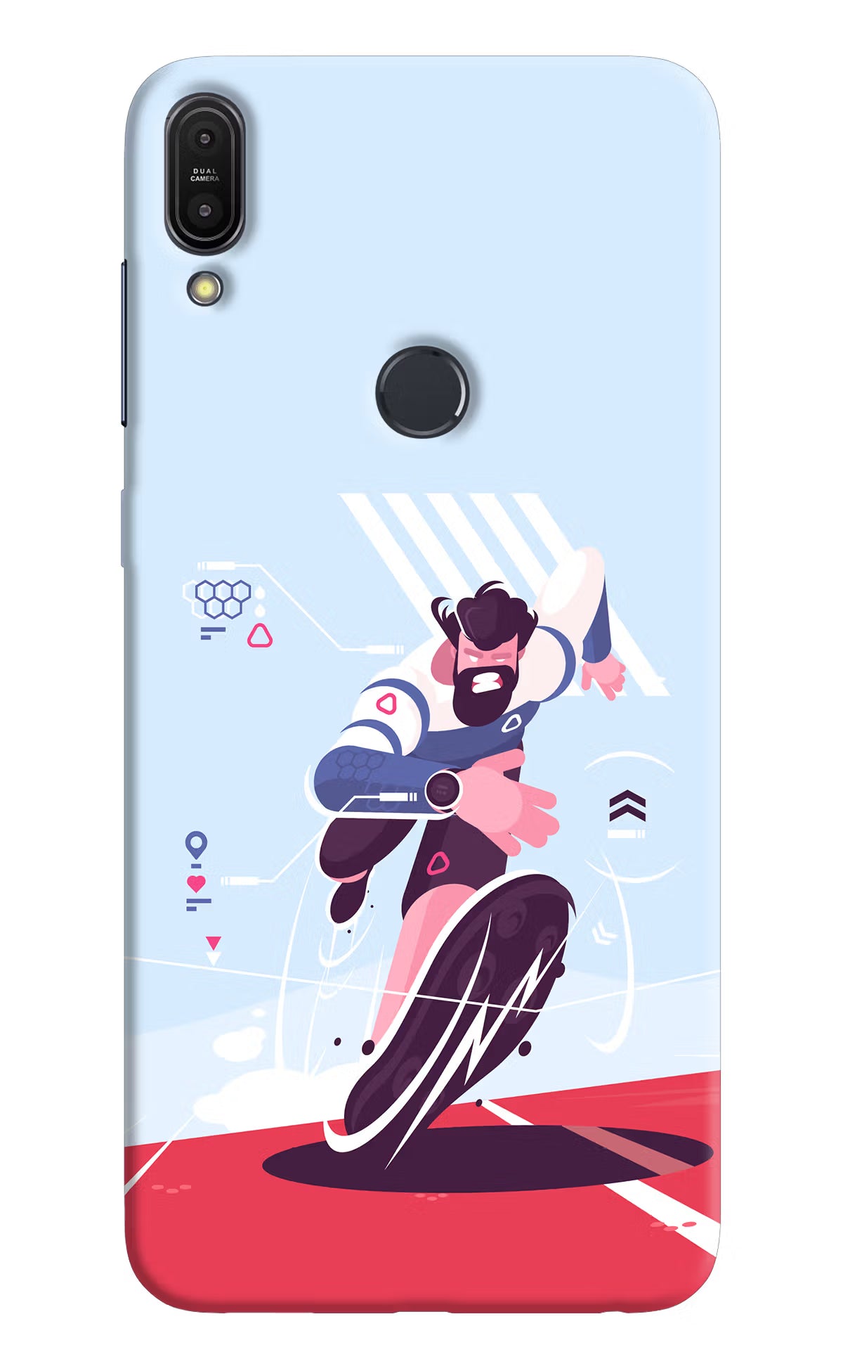 Run Pro Asus Zenfone Max Pro M1 Back Cover - Run Pro Asus Zenfone Max Pro M1 Hard Case Back Cover by Casekaro Run Pro Asus Zenfone Max Pro M1 Hard Case Back Cover by Casekaro