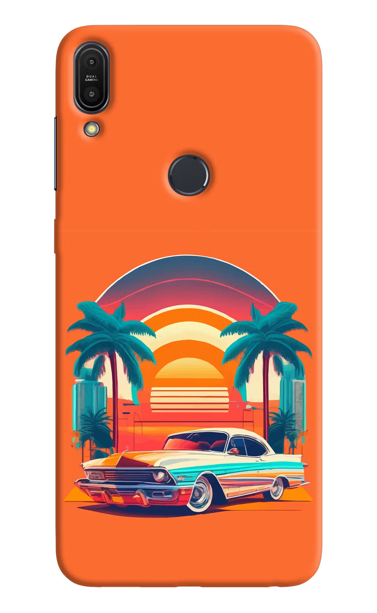 Palm Drive 80s Asus Zenfone Max Pro M1 Back Cover - Palm Drive 80s Asus Zenfone Max Pro M1 Hard Case Back Cover by Casekaro Palm Drive 80s Asus Zenfone Max Pro M1 Hard Case Back Cover by Casekaro