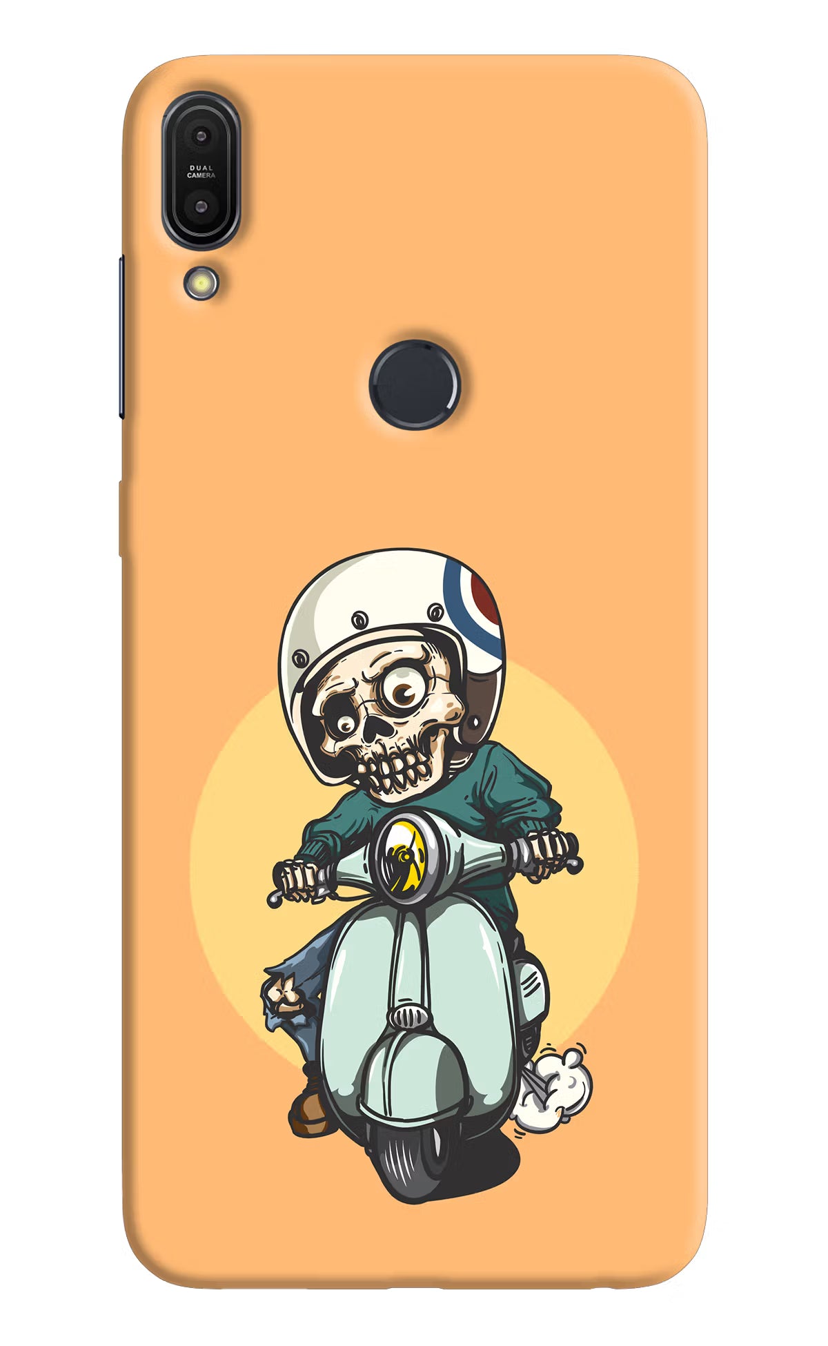 Undead Biker Asus Zenfone Max Pro M1 Back Cover - Undead Biker Asus Zenfone Max Pro M1 Hard Case Back Cover by Casekaro Undead Biker Asus Zenfone Max Pro M1 Hard Case Back Cover by Casekaro