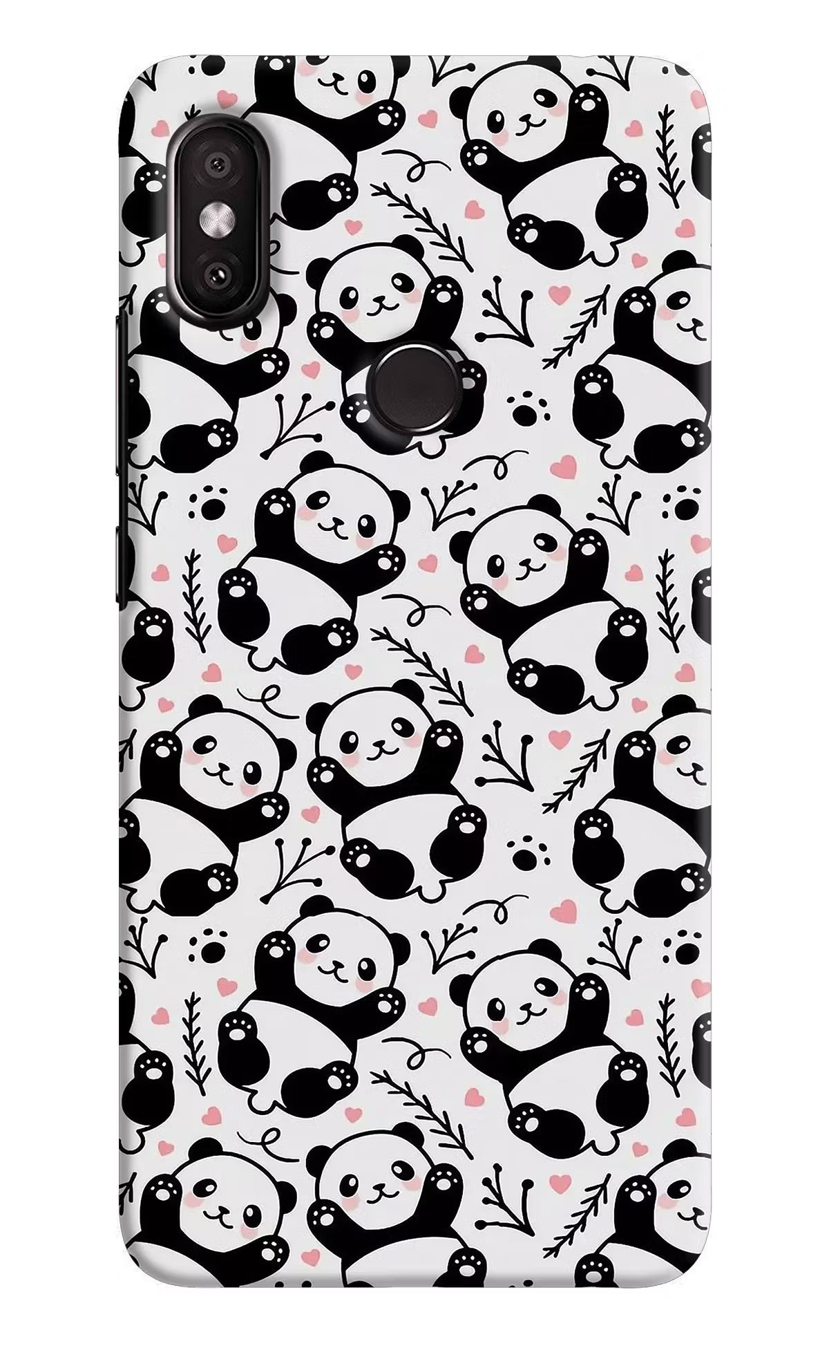 Cute Panda Redmi Y2 Back Cover - Cute Panda Redmi Y2 Hard Case Back Cover by Casekaro Cute Panda Redmi Y2 Hard Case Back Cover by Casekaro