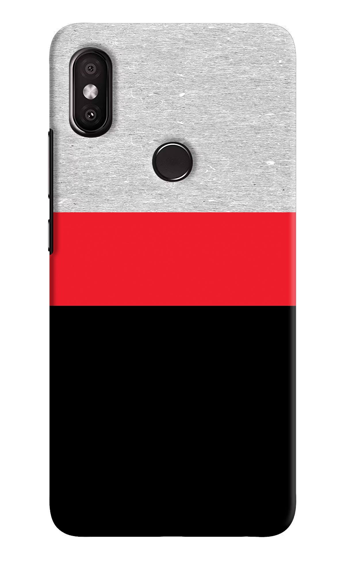 Tri Color Pattern Redmi Y2 Back Cover - Tri Color Pattern Redmi Y2 Hard Case Back Cover by Casekaro Tri Color Pattern Redmi Y2 Hard Case Back Cover by Casekaro