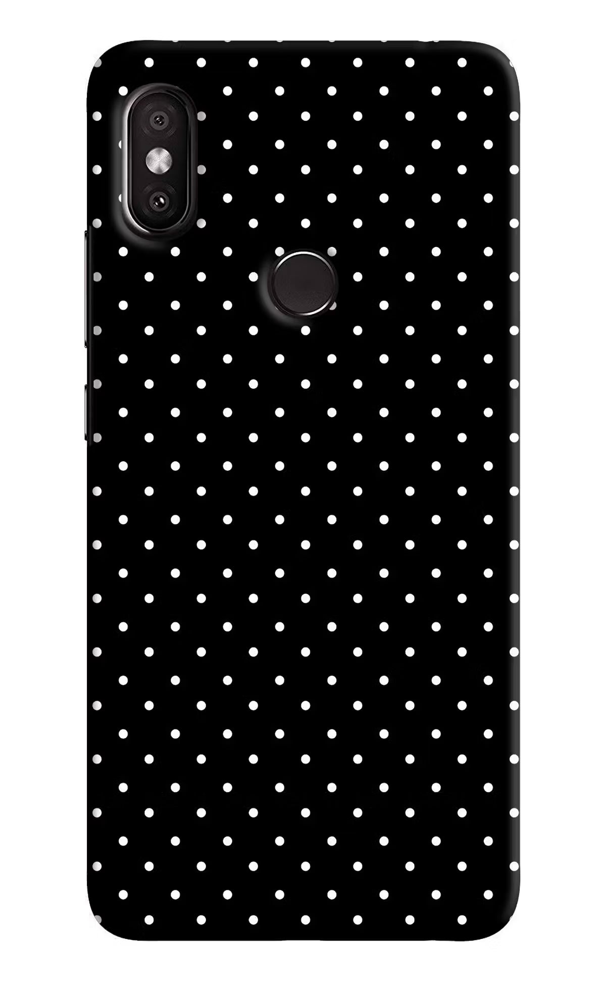 White Dots Redmi Y2 Back Cover - White Dots Redmi Y2 Hard Case Back Cover by Casekaro White Dots Redmi Y2 Hard Case Back Cover by Casekaro