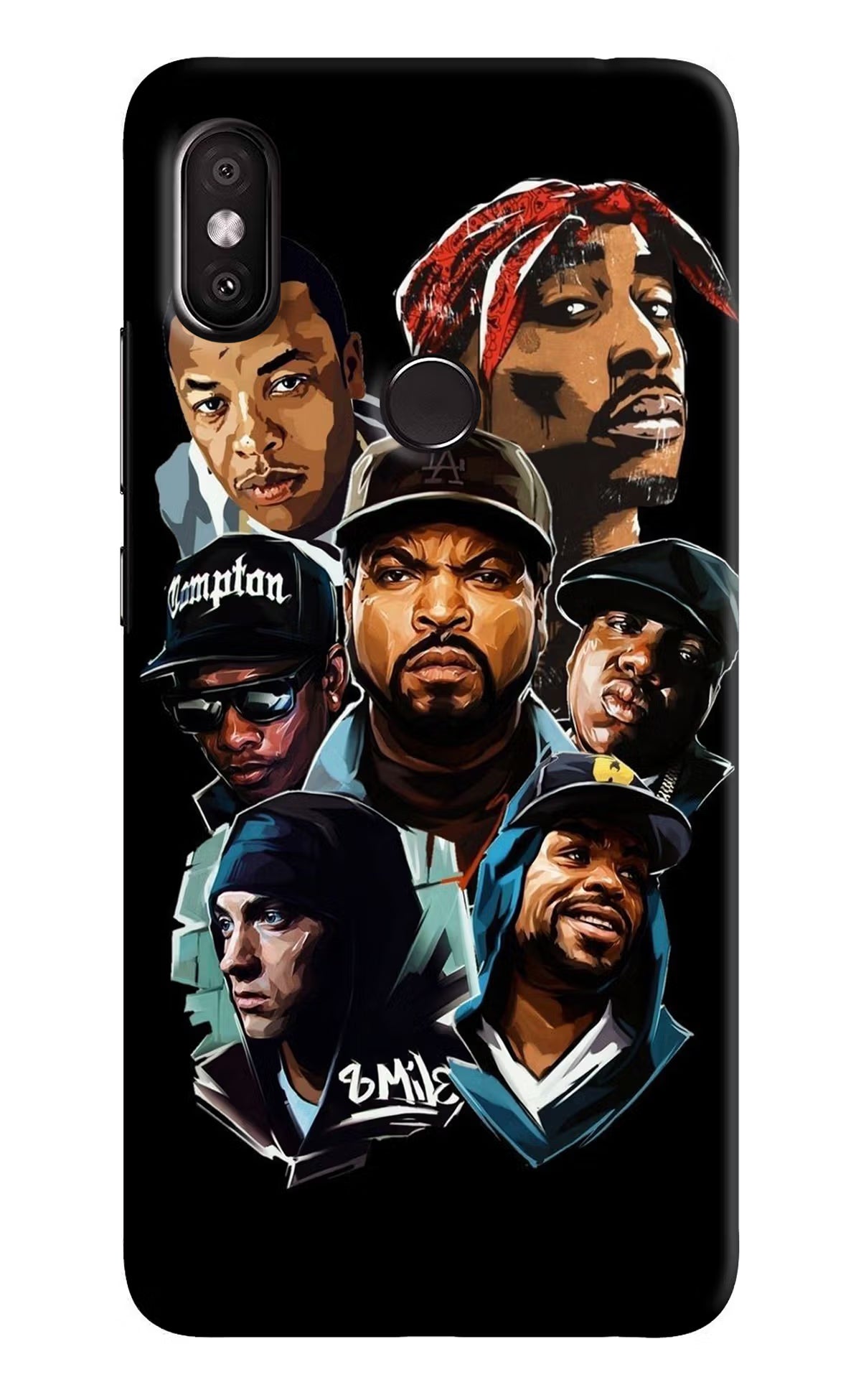 Rappers Redmi Y2 Back Cover - Rappers Redmi Y2 Hard Case Back Cover by Casekaro Rappers Redmi Y2 Hard Case Back Cover by Casekaro