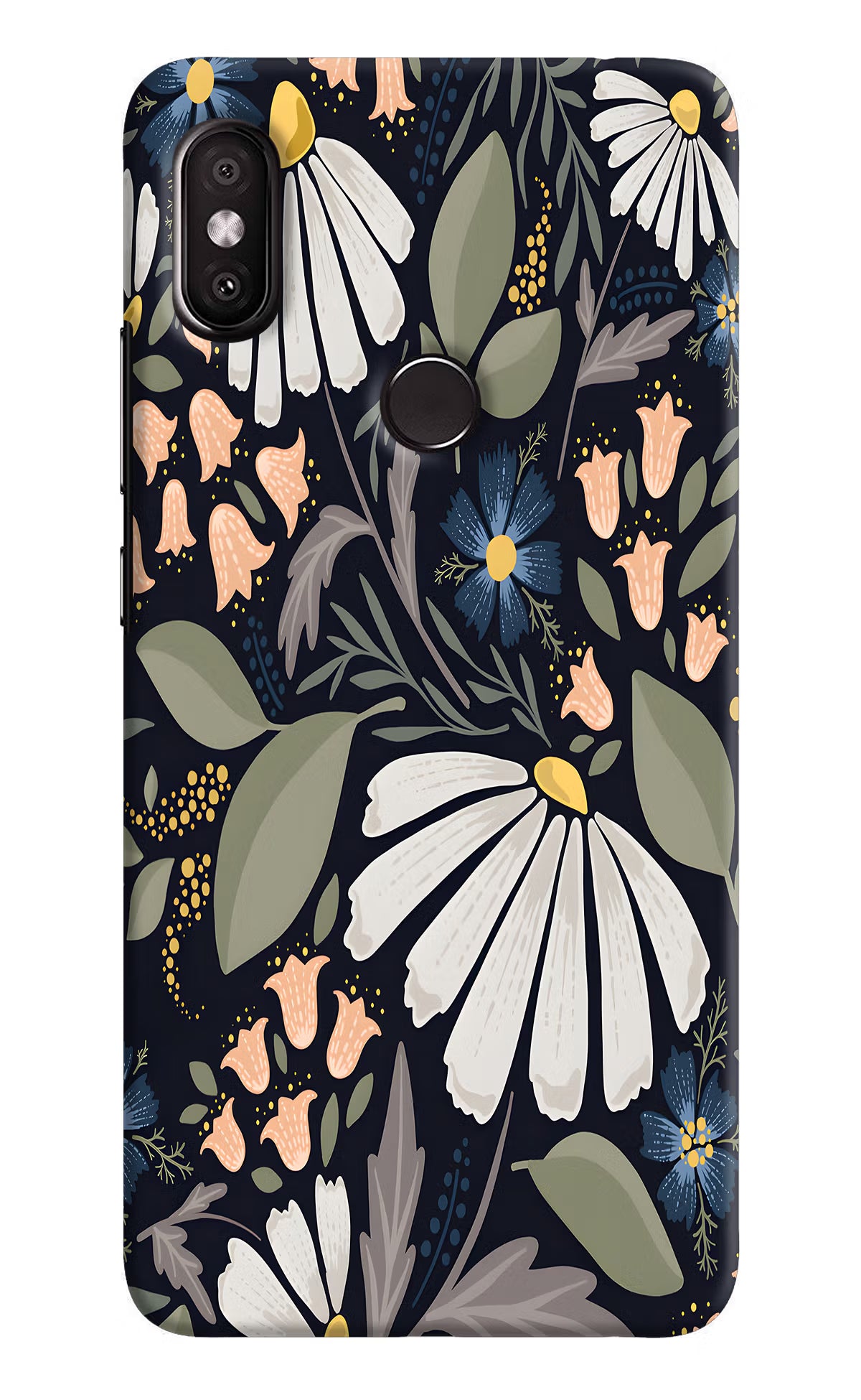 Flowers Art Redmi Y2 Back Cover - Flowers Art Redmi Y2 Hard Case Back Cover by Casekaro Flowers Art Redmi Y2 Hard Case Back Cover by Casekaro