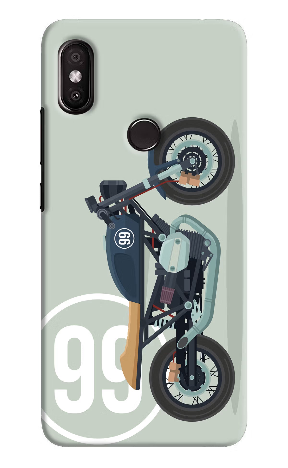 Classic Cafe Racer 99 Redmi Y2 Back Cover - Classic Cafe Racer 99 Redmi Y2 Hard Case Back Cover by Casekaro Classic Cafe Racer 99 Redmi Y2 Hard Case Back Cover by Casekaro
