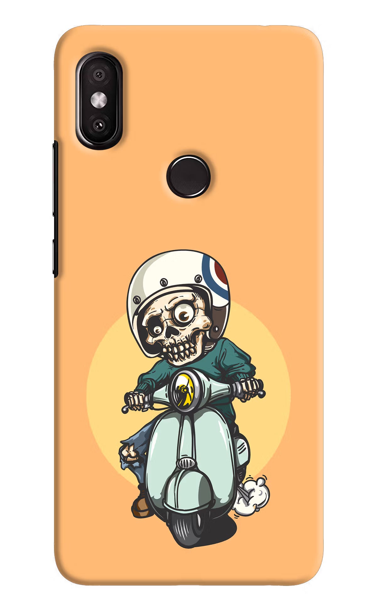Undead Biker Redmi Y2 Back Cover - Undead Biker Redmi Y2 Hard Case Back Cover by Casekaro Undead Biker Redmi Y2 Hard Case Back Cover by Casekaro