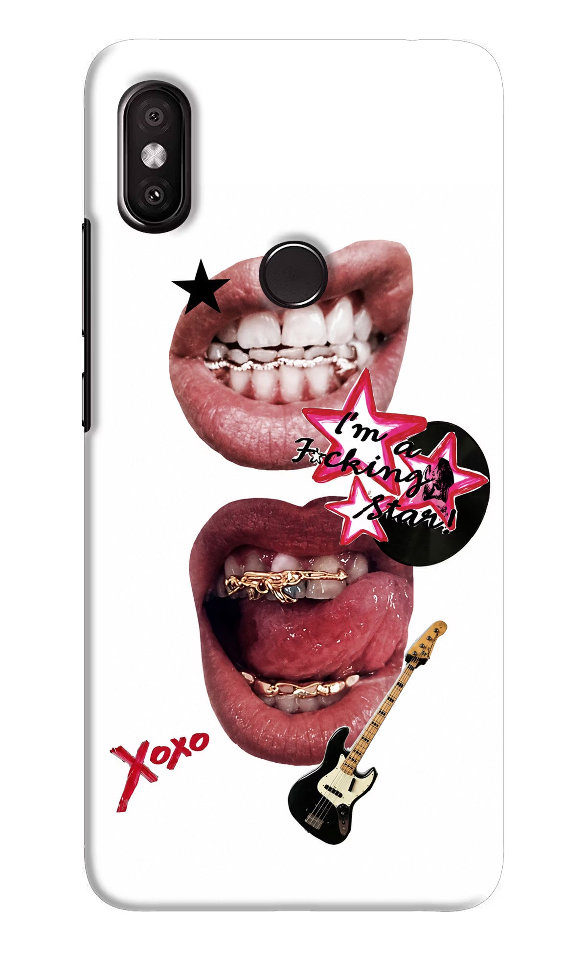 Rockstar Redmi Y2 Back Cover - Rockstar Redmi Y2 Hard Case Back Cover by Casekaro Rockstar Redmi Y2 Hard Case Back Cover by Casekaro