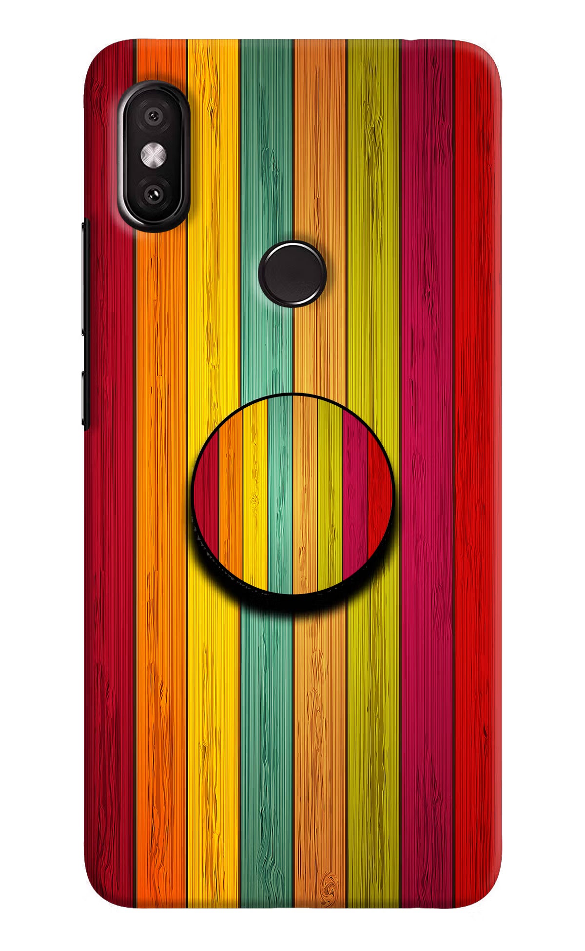 Multicolor Wooden Redmi Y2 Pop Case - Multicolor Wooden Redmi Y2 Pop Case by Casekaro Multicolor Wooden Redmi Y2 Pop Case by Casekaro