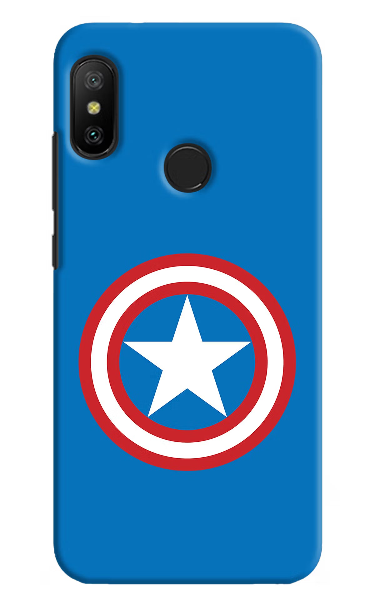 Captain America Logo Redmi 6 Pro Back Cover - Captain America Logo Redmi 6 Pro Hard Case Back Cover by Casekaro Captain America Logo Redmi 6 Pro Hard Case Back Cover by Casekaro