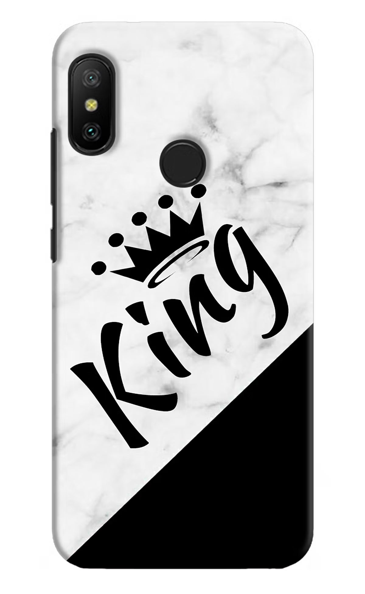 King Redmi 6 Pro Back Cover - King Redmi 6 Pro Hard Case Back Cover by Casekaro King Redmi 6 Pro Hard Case Back Cover by Casekaro
