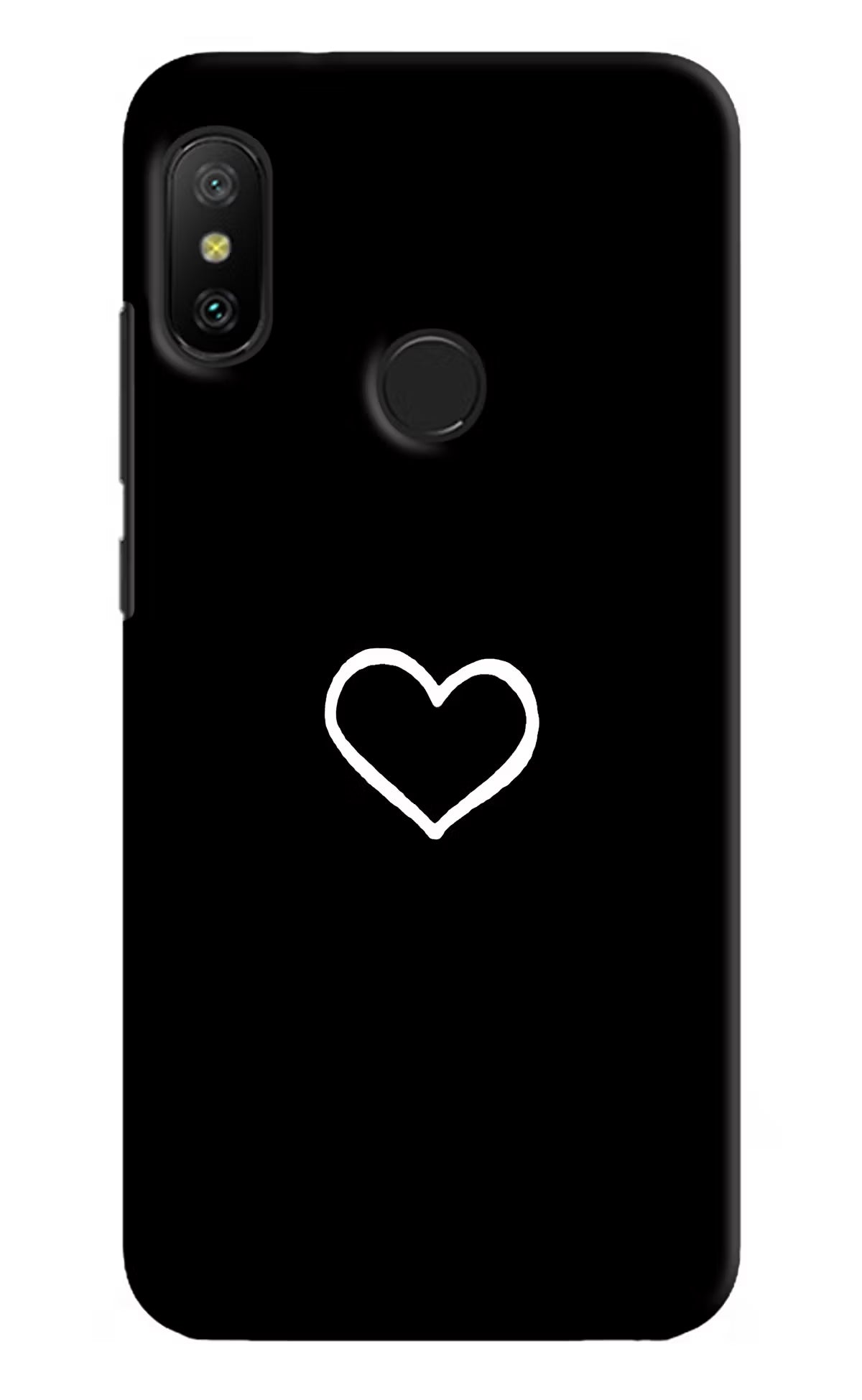 Heart Redmi 6 Pro Back Cover - Heart Redmi 6 Pro Hard Case Back Cover by Casekaro Heart Redmi 6 Pro Hard Case Back Cover by Casekaro