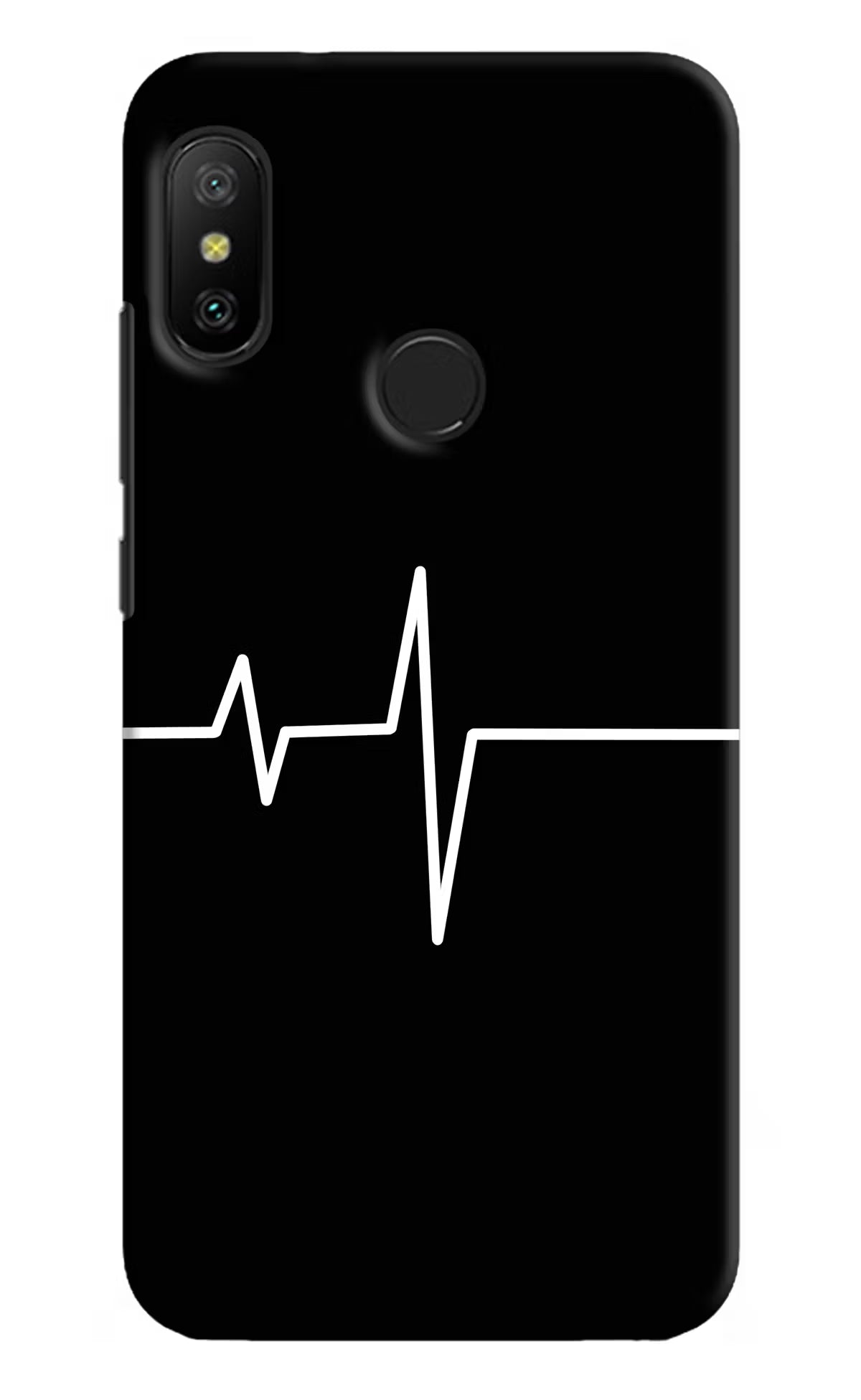 Heart Beats Redmi 6 Pro Back Cover - Heart Beats Redmi 6 Pro Hard Case Back Cover by Casekaro Heart Beats Redmi 6 Pro Hard Case Back Cover by Casekaro
