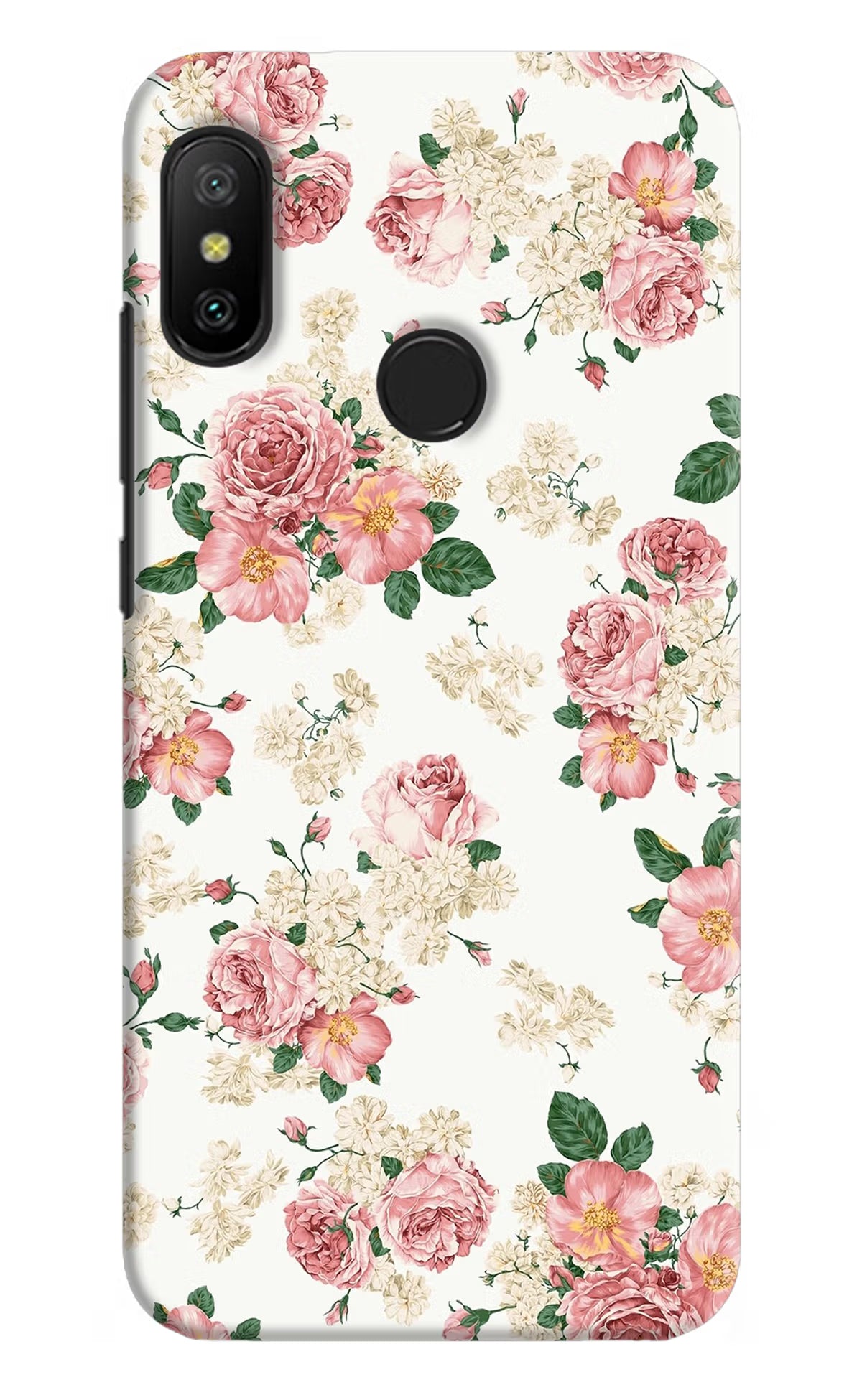 Flowers Redmi 6 Pro Back Cover - Flowers Redmi 6 Pro Hard Case Back Cover by Casekaro Flowers Redmi 6 Pro Hard Case Back Cover by Casekaro