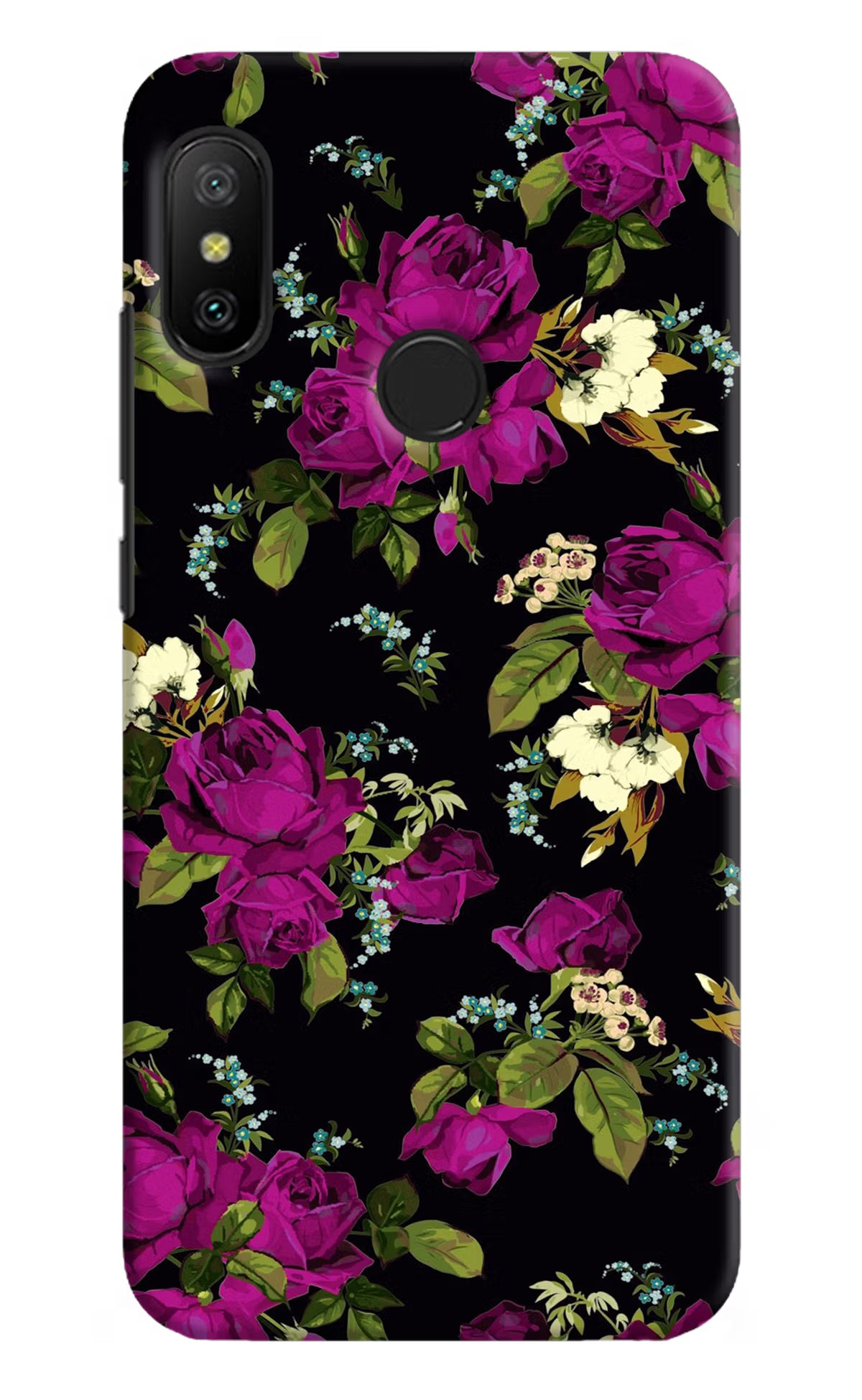 Flowers Redmi 6 Pro Back Cover - Flowers Redmi 6 Pro Hard Case Back Cover by Casekaro Flowers Redmi 6 Pro Hard Case Back Cover by Casekaro