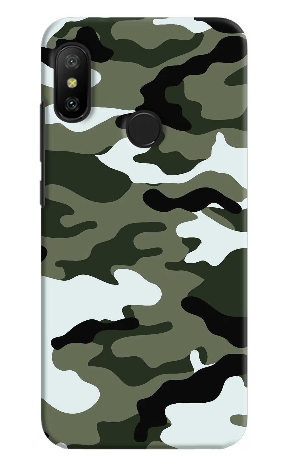 Camouflage Redmi 6 Pro Back Cover - Camouflage Redmi 6 Pro Hard Case Back Cover by Casekaro Camouflage Redmi 6 Pro Hard Case Back Cover by Casekaro