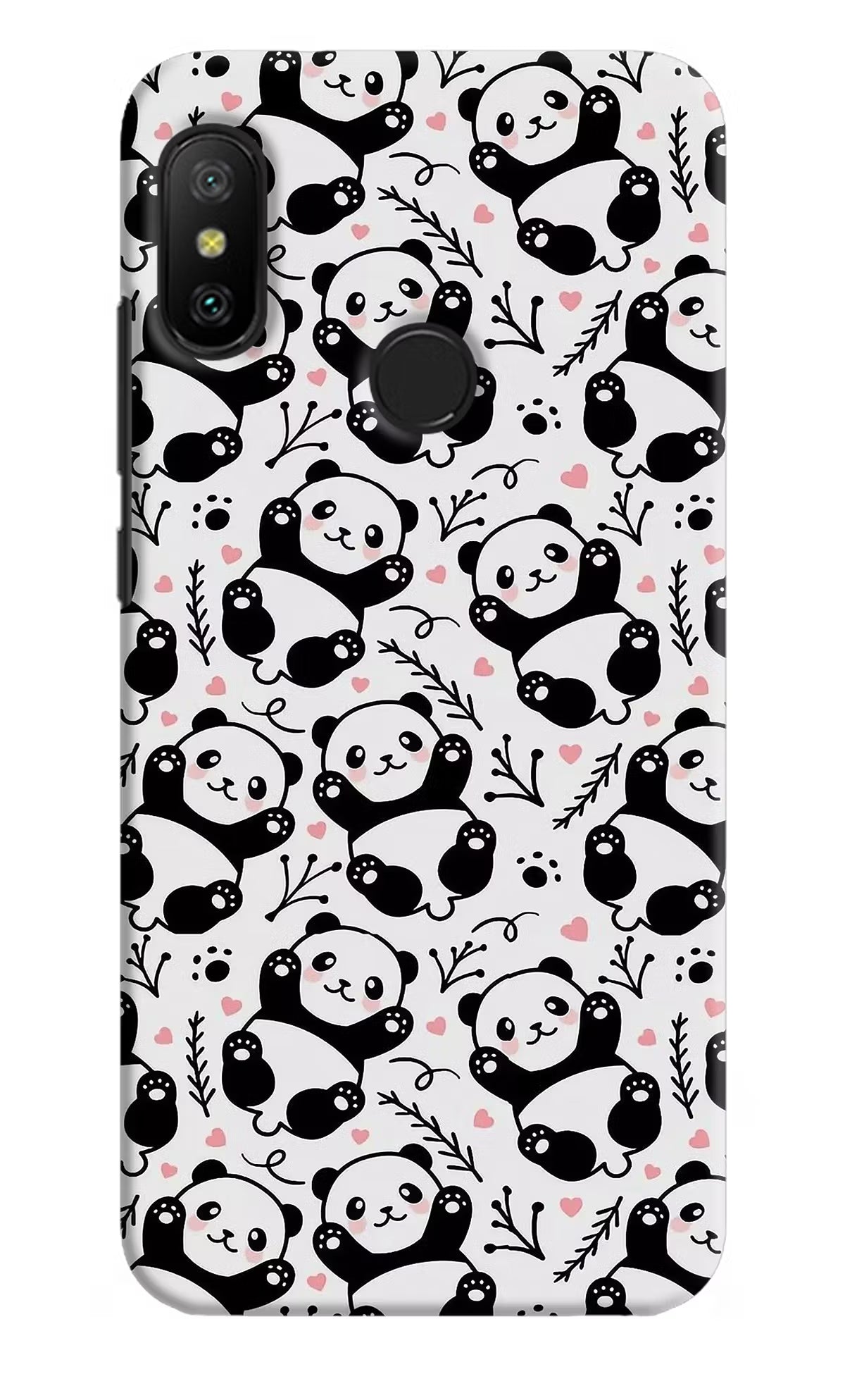 Cute Panda Redmi 6 Pro Back Cover - Cute Panda Redmi 6 Pro Hard Case Back Cover by Casekaro Cute Panda Redmi 6 Pro Hard Case Back Cover by Casekaro